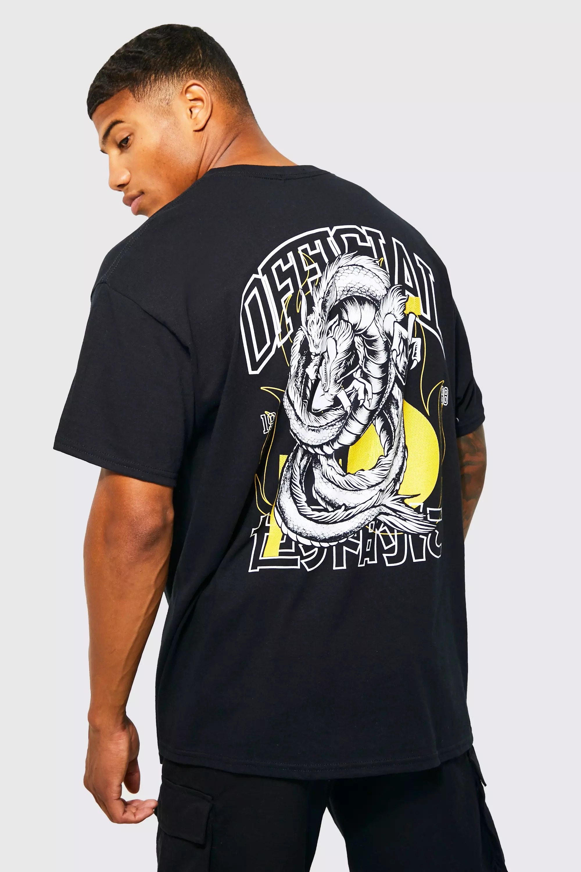 Oversized Official Dragon T-shirt Black