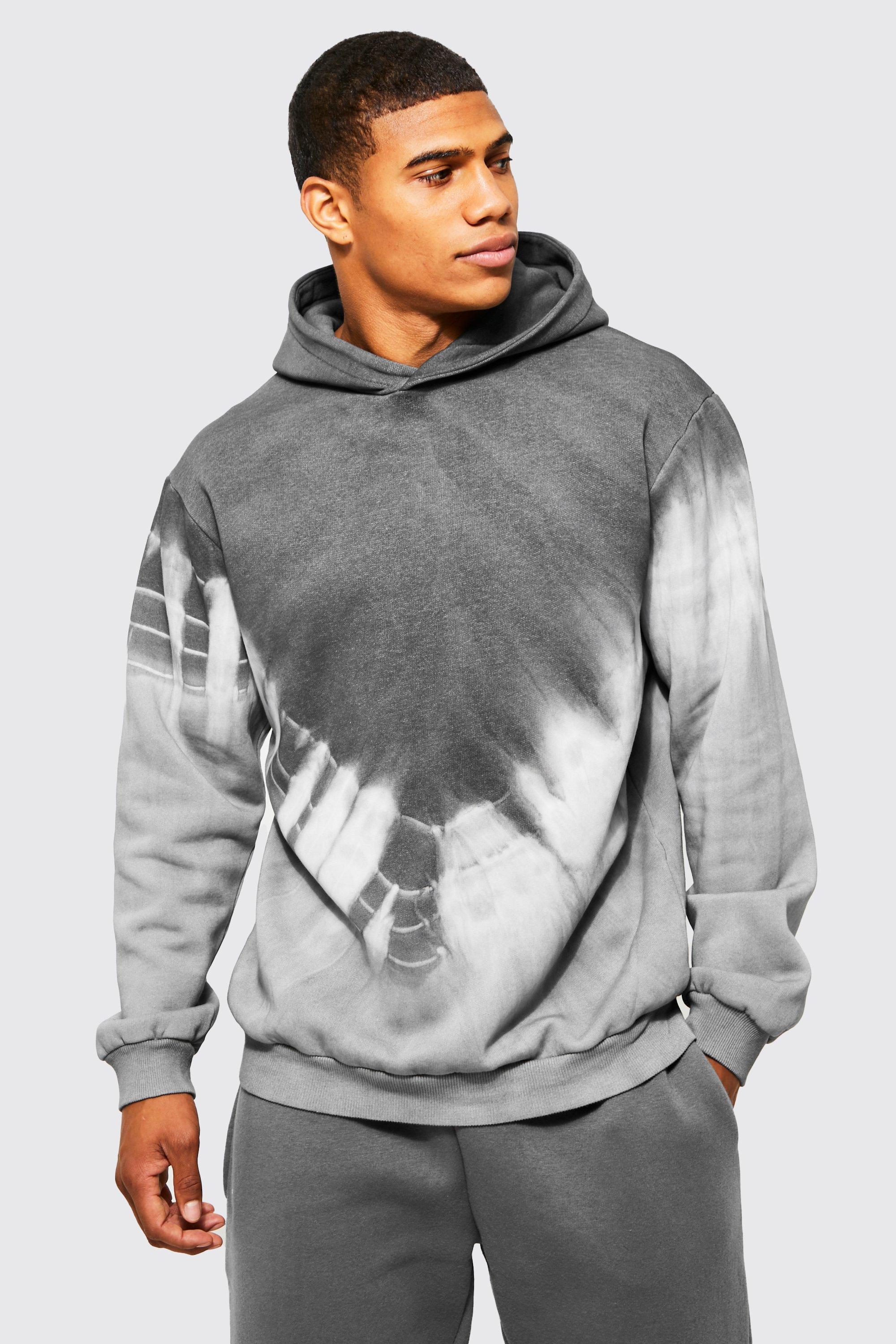 Boohooman tie dye online hoodie