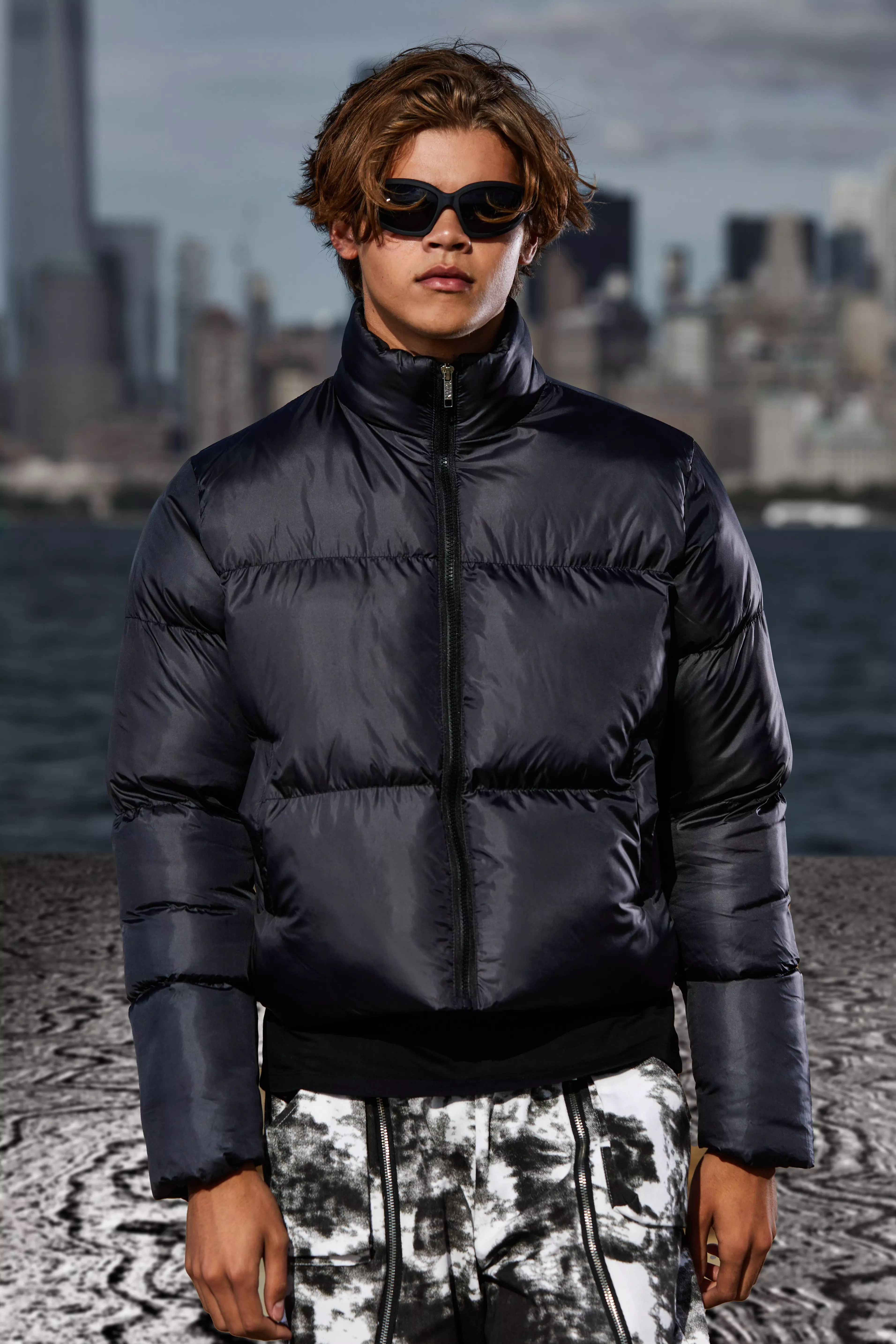 Boxy puffer jacket mens on sale