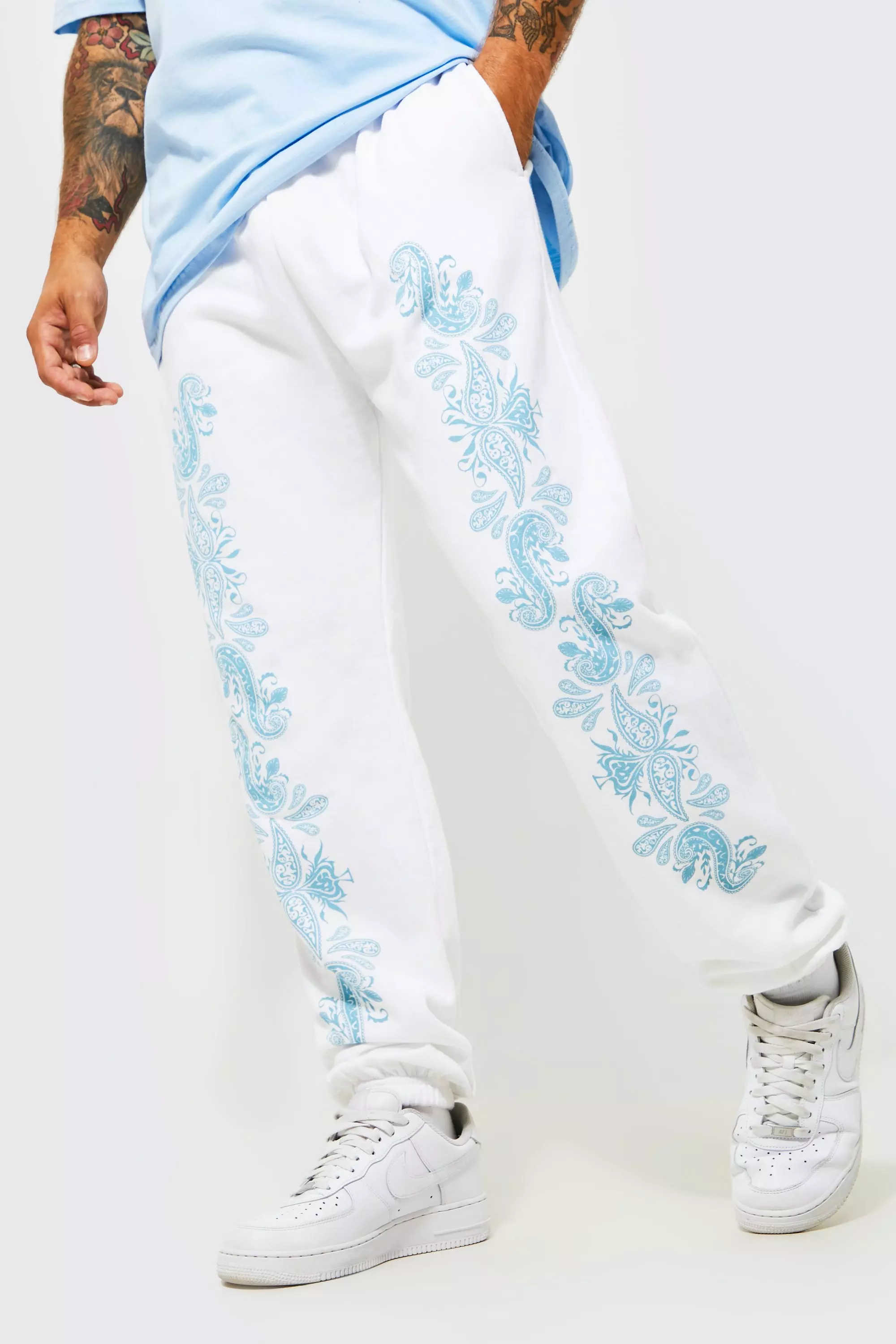 Paisley joggers mens sale