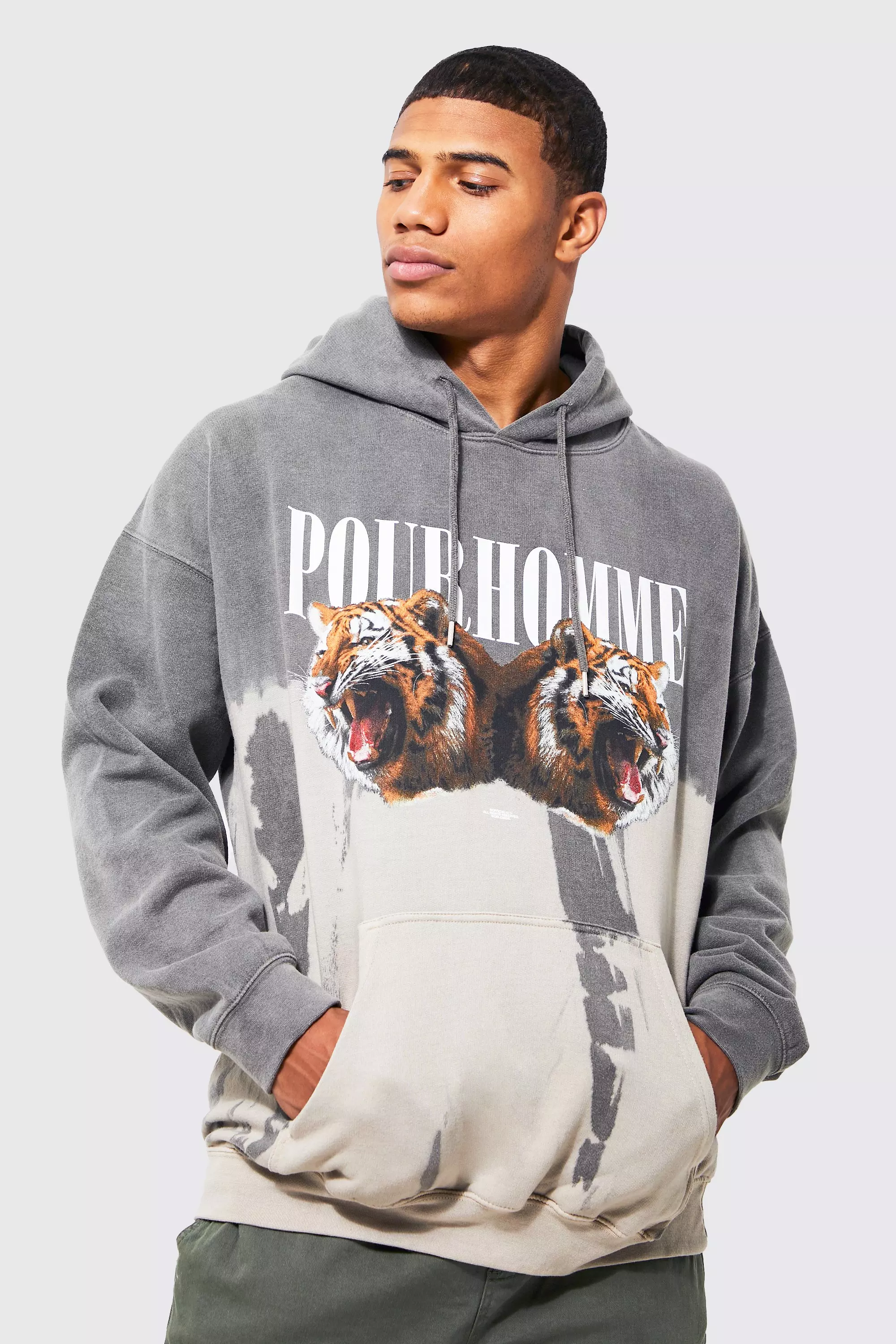 Bleached Tigers Hoodie