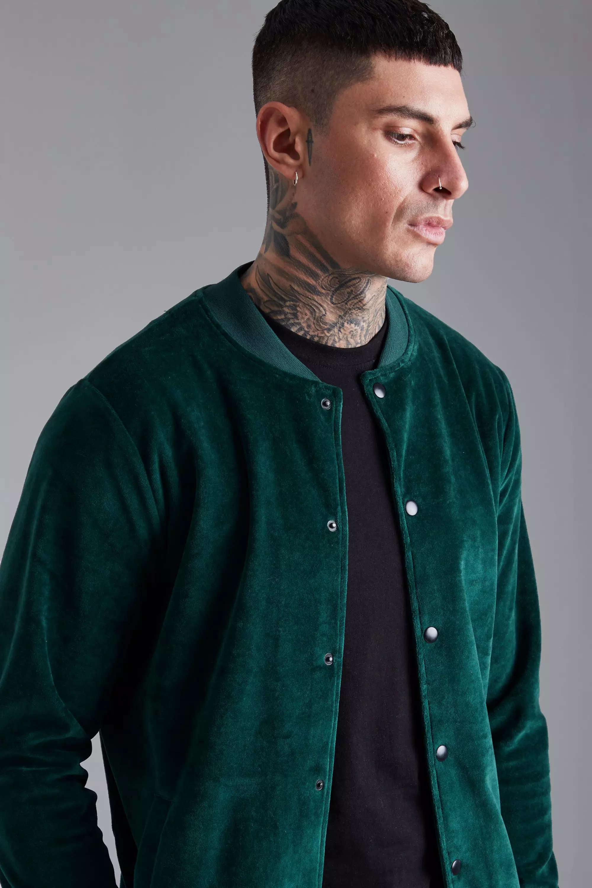 Tipped bomber jacket sales