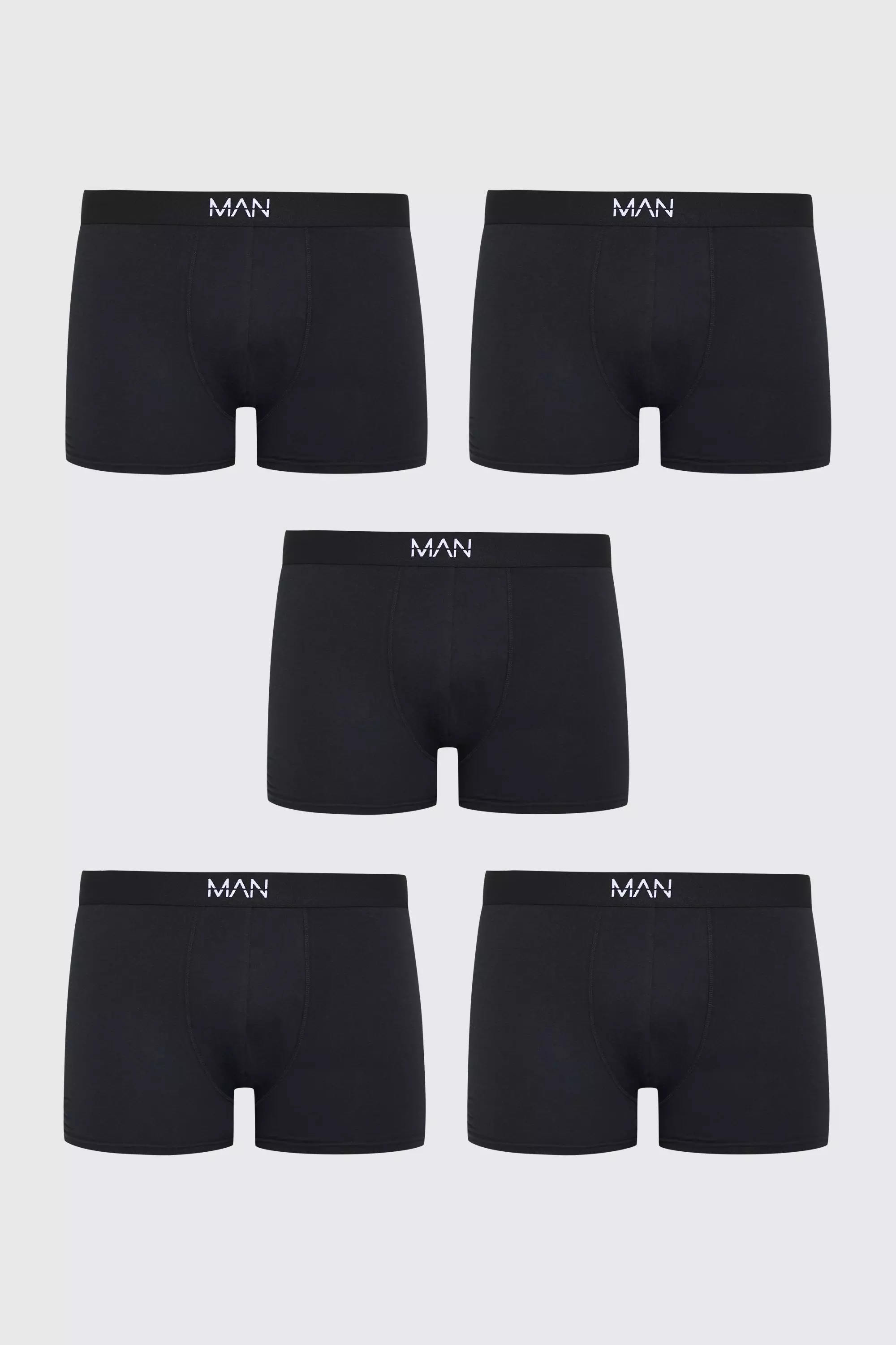 Plus Tonal 5 Pack Classic Boxer Black