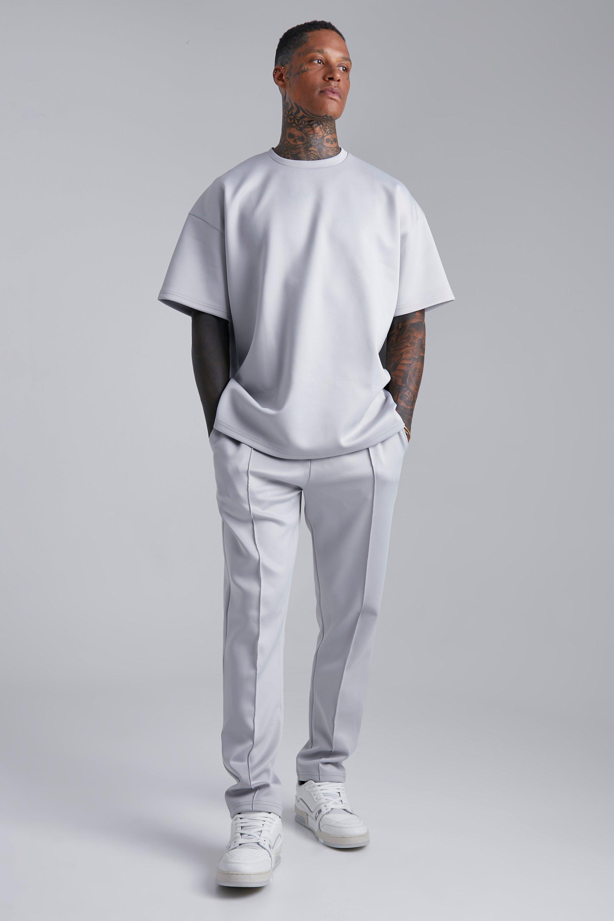 Oversized Scuba T-shirt And Jogger Set