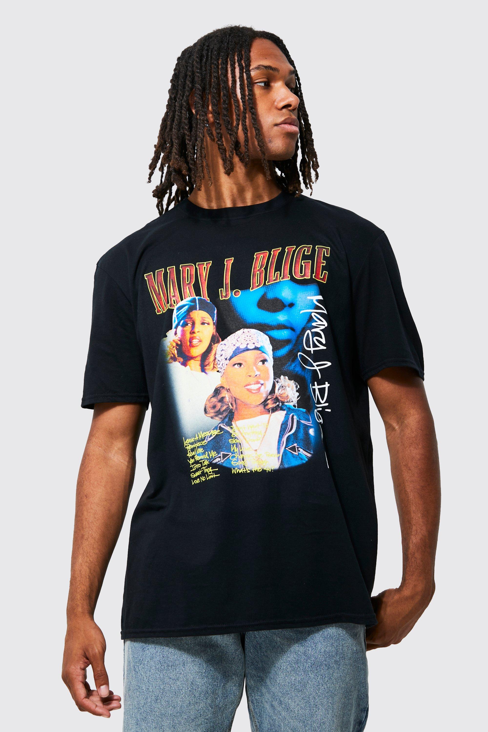 Oversized Mary J Blige License T-shirt | boohooMAN USA