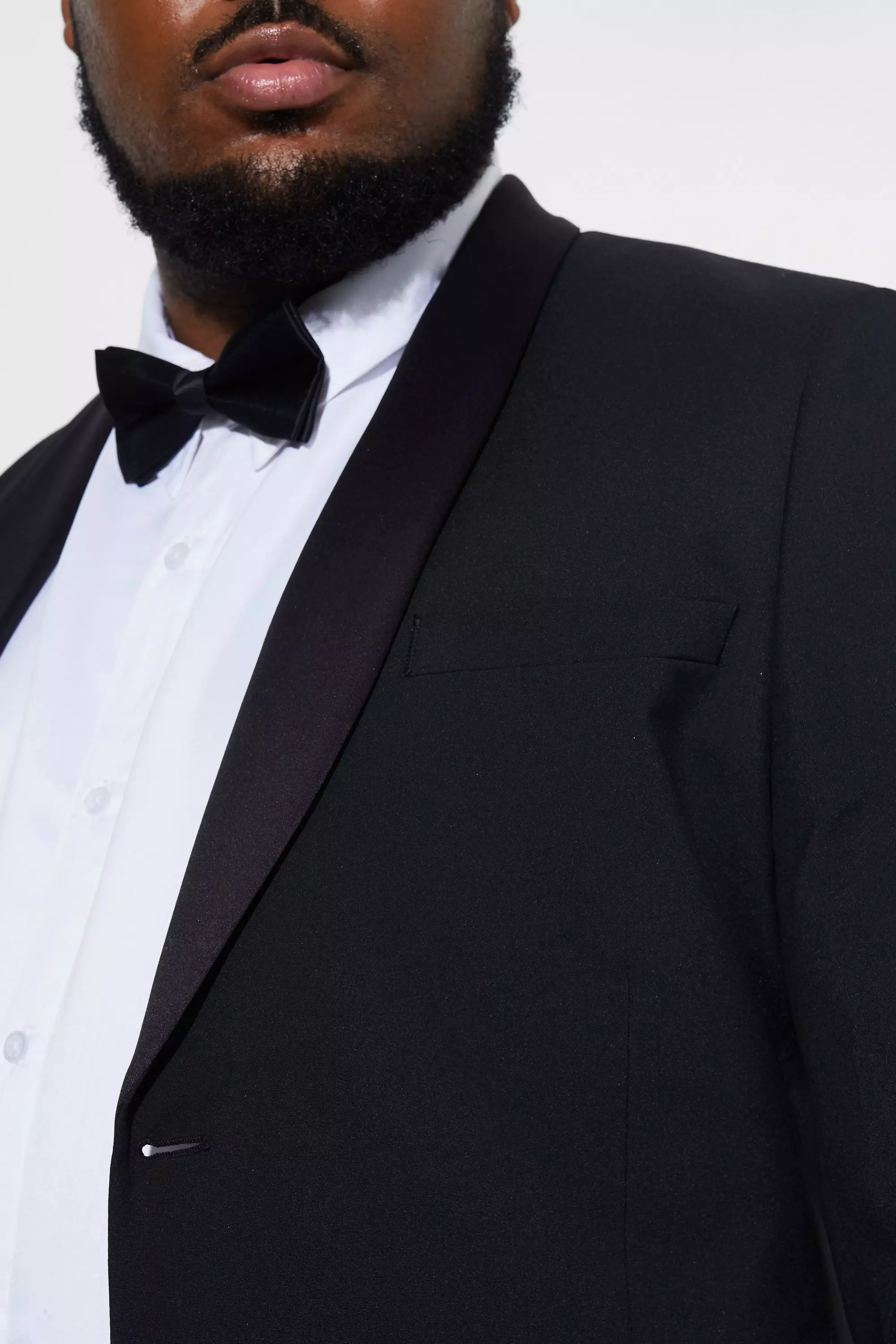 Plus Tuxedo Single Breasted Suit Jacket | boohooMAN USA
