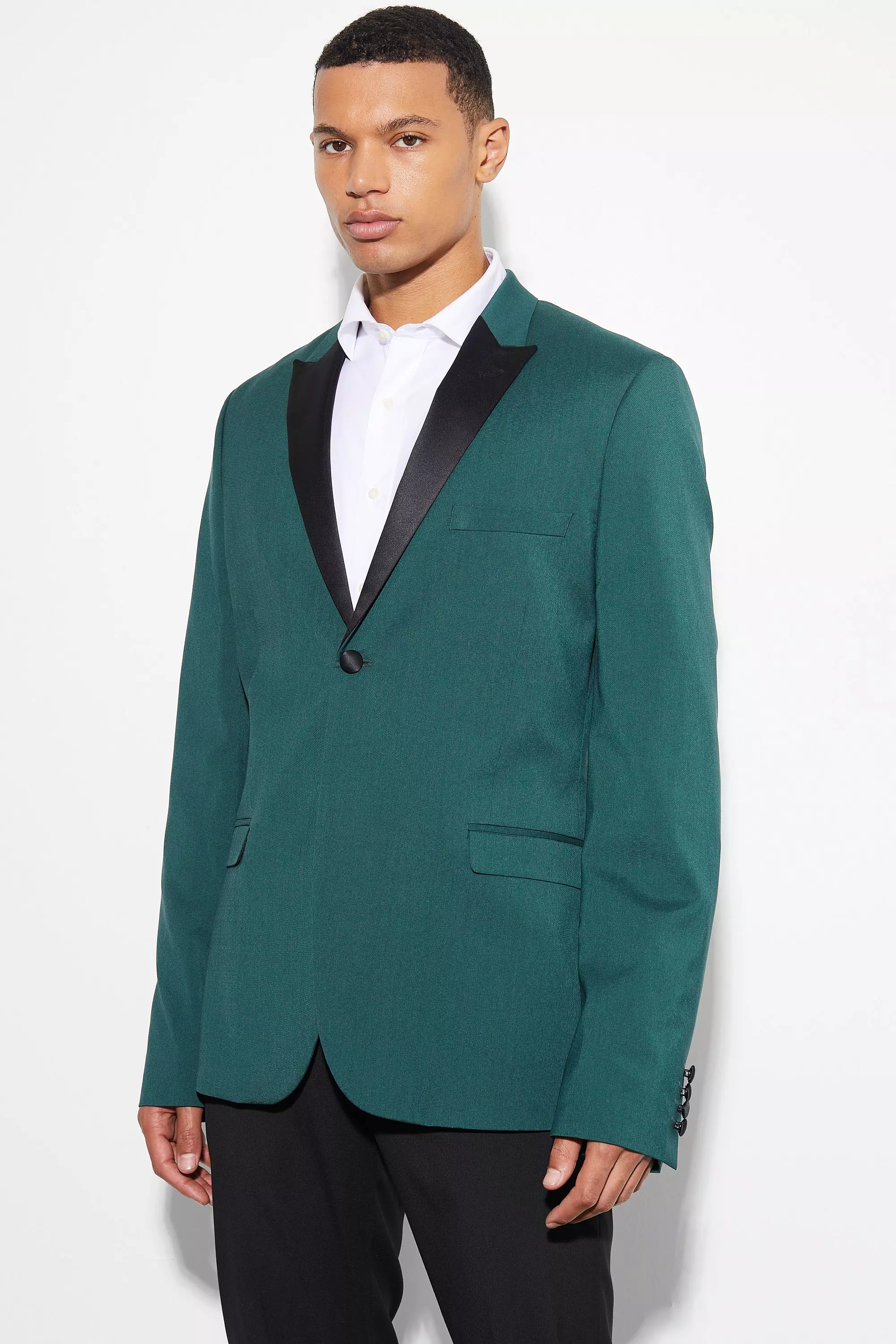 Forest Tall Skinny Tuxedo Single Breasted Suit Jacket alternative image