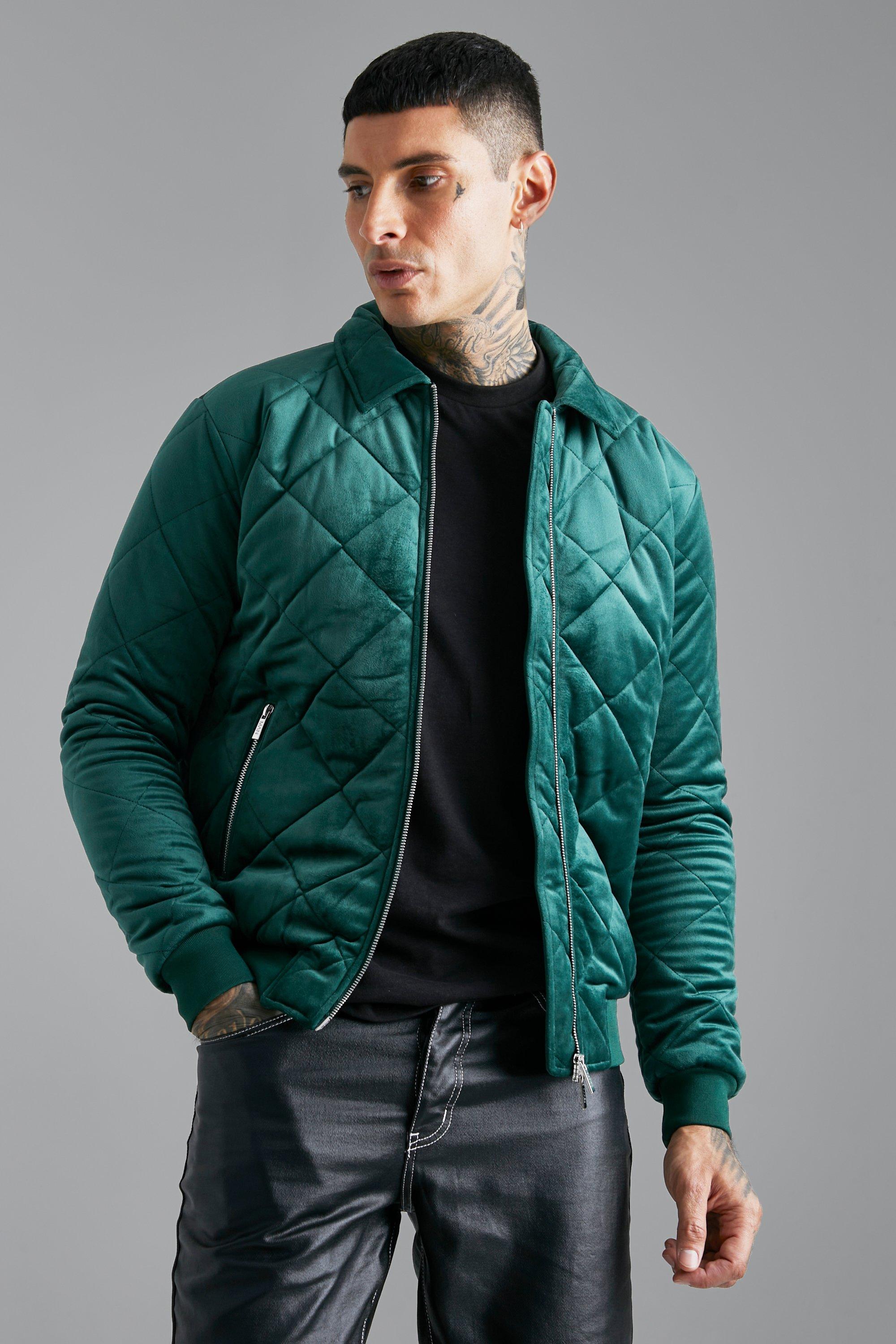 Velvet Quilted Bomber