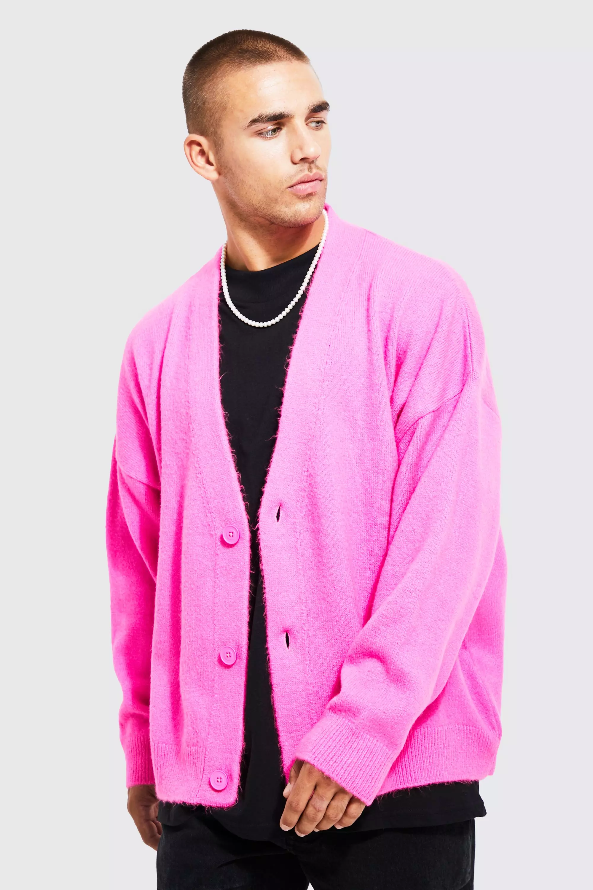 Fluffy cardigan men deals