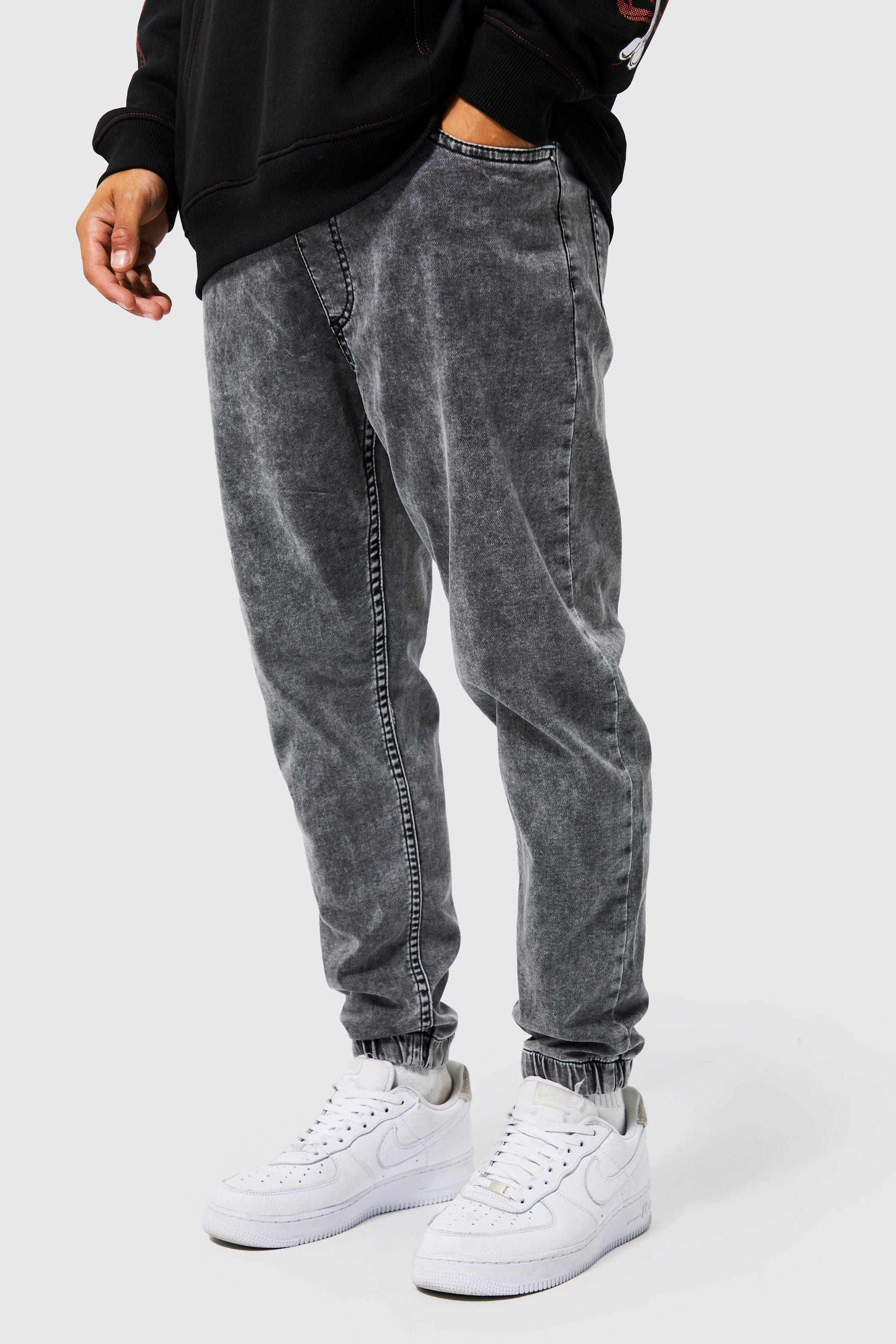 Denim Jogger With Drawcords