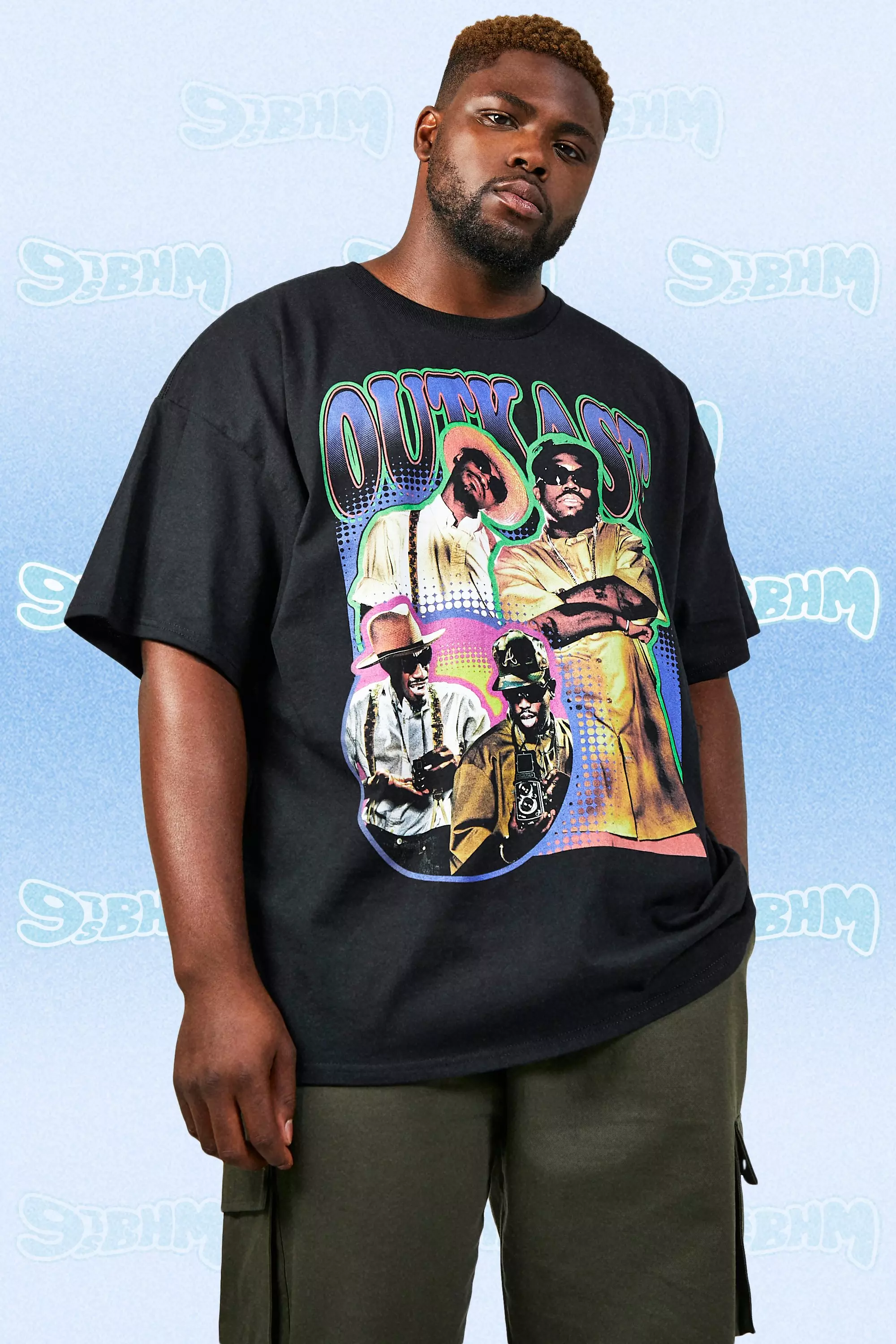 Plus Vintage Outkast License T-shirt Black