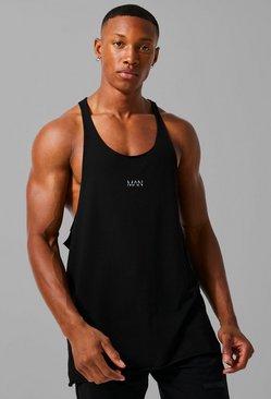 XL, Noir Bande Hommes Débardeur Sport Séchage Rapide T-Shirt sans Manches Respirant Musculation Gym Running 