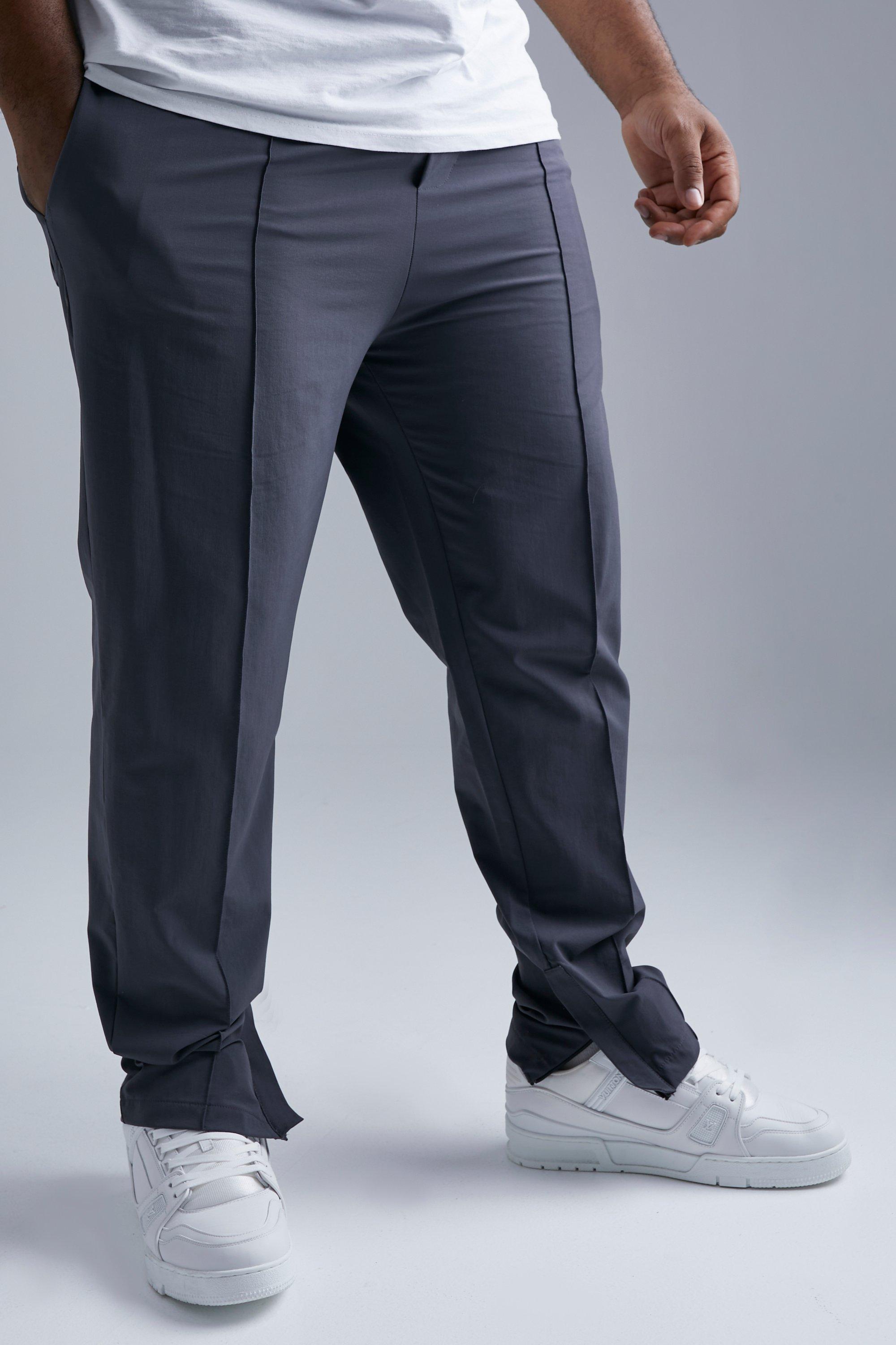 Plus Slim Fit 4 Way Stretch Pintuck Pants