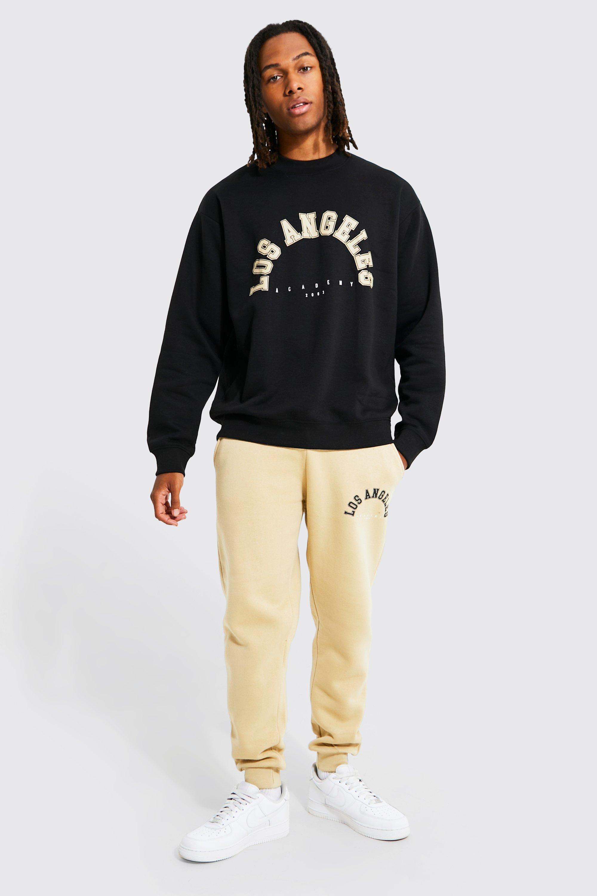 Oversized Los Angeles Sweatshirt Tracksuit boohooMAN