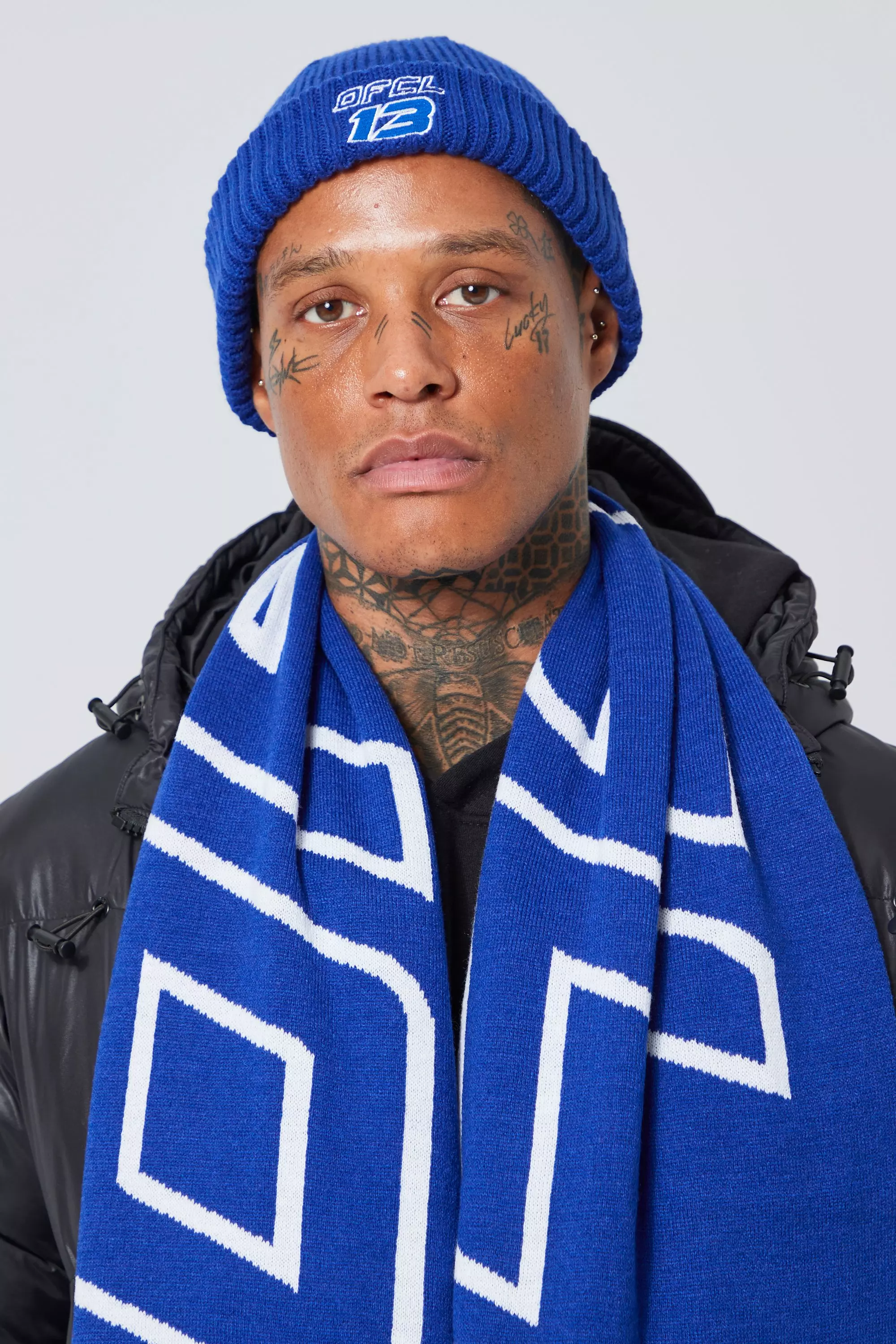 Official Fußball-Schal, Blue alternatives Bild