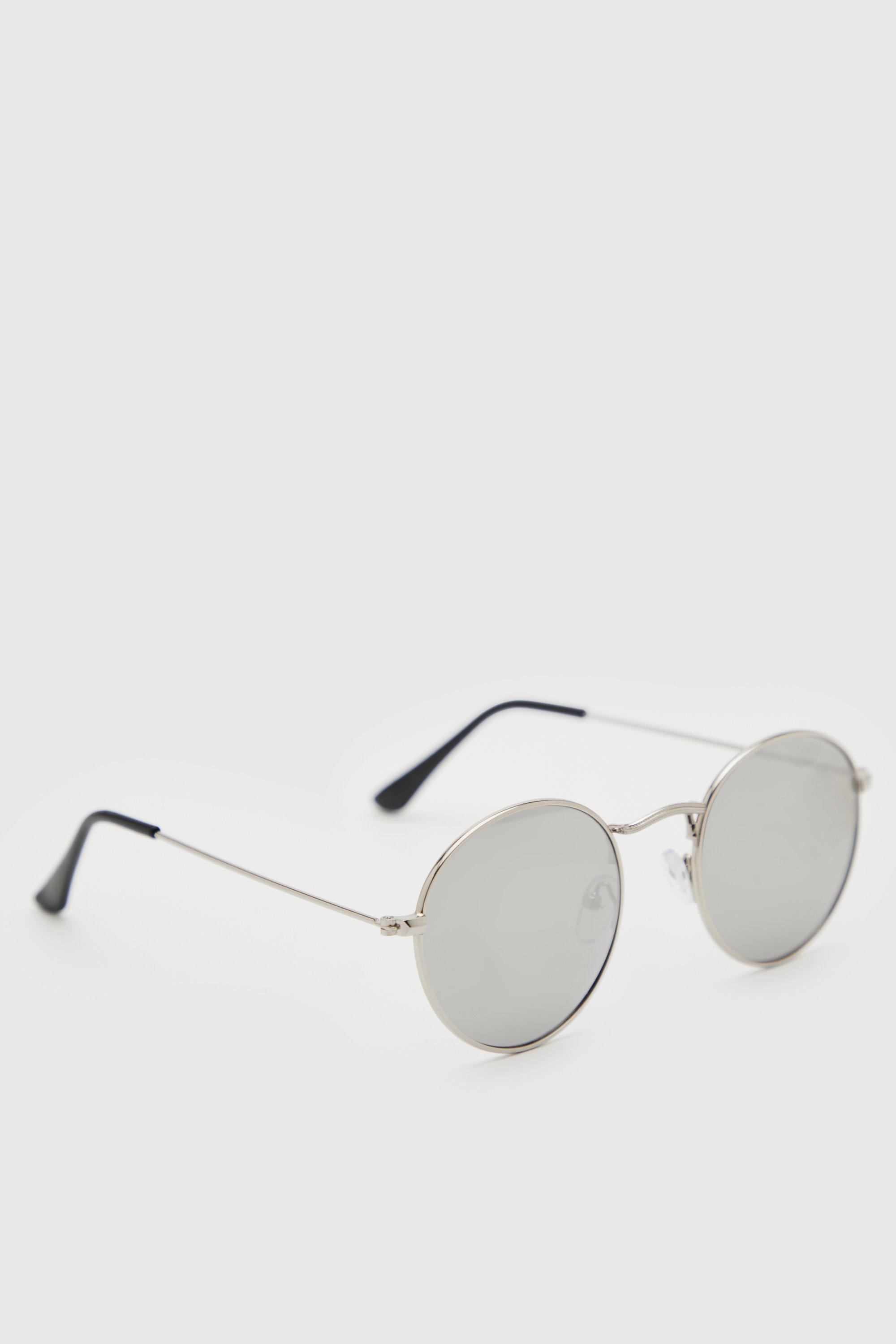 Metal Mirror Round Sunglasses