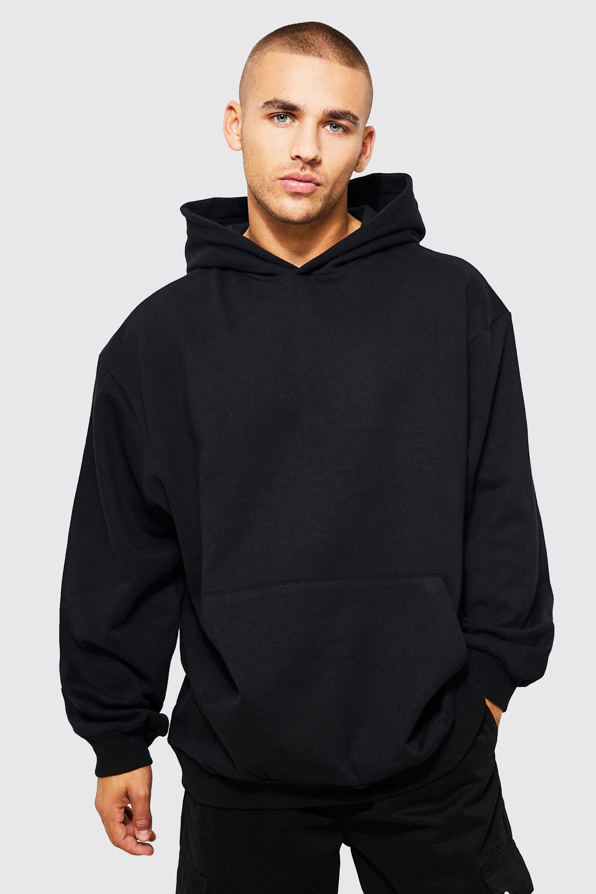 Basic Oversized Over The Head Hoodie boohooMAN USA