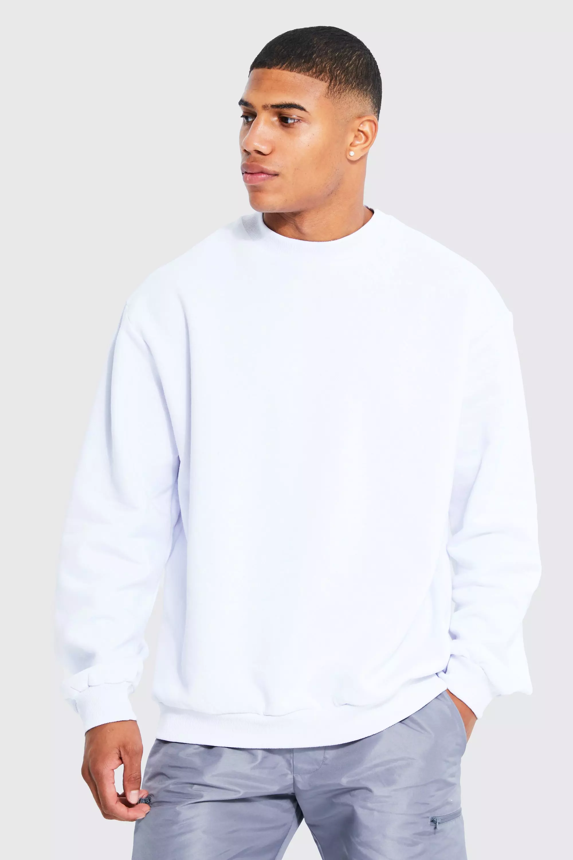 Oversized Extended Neck Sweatshirt boohooMAN