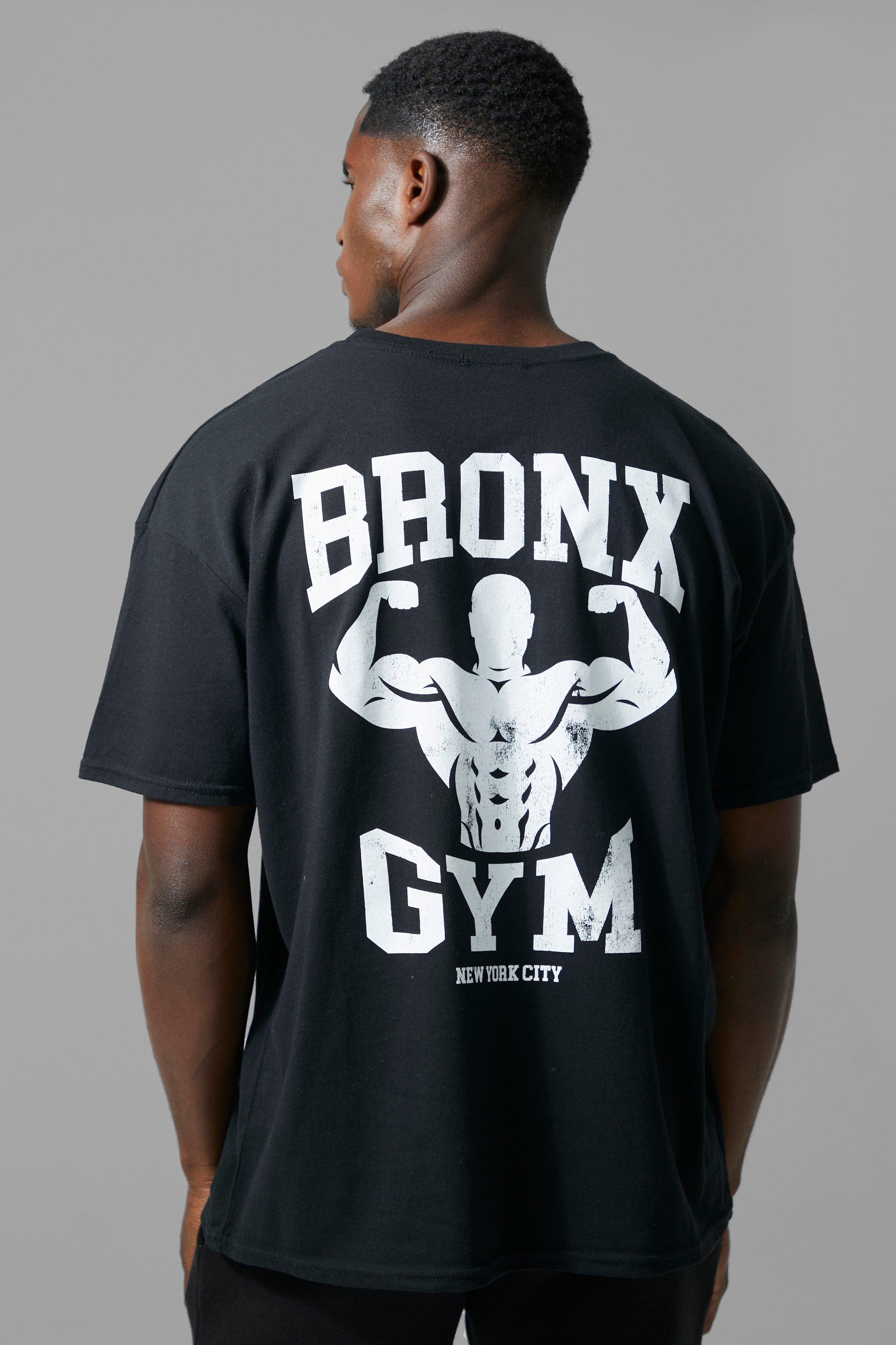 boohooMAN Man Active Oversized Bronx Gym T-Shirt - Black - Size XS