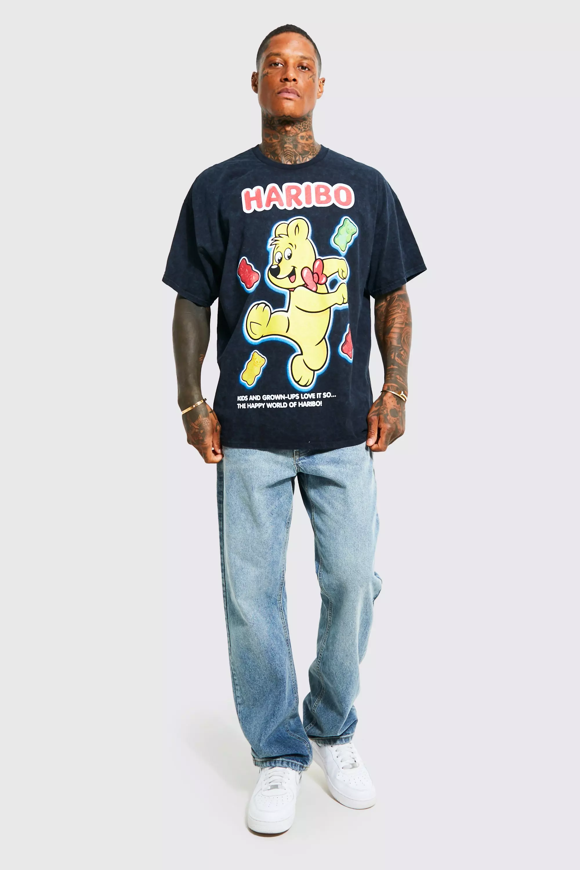 Charcoal Oversized Haribo Washed License T-shirt alternative image