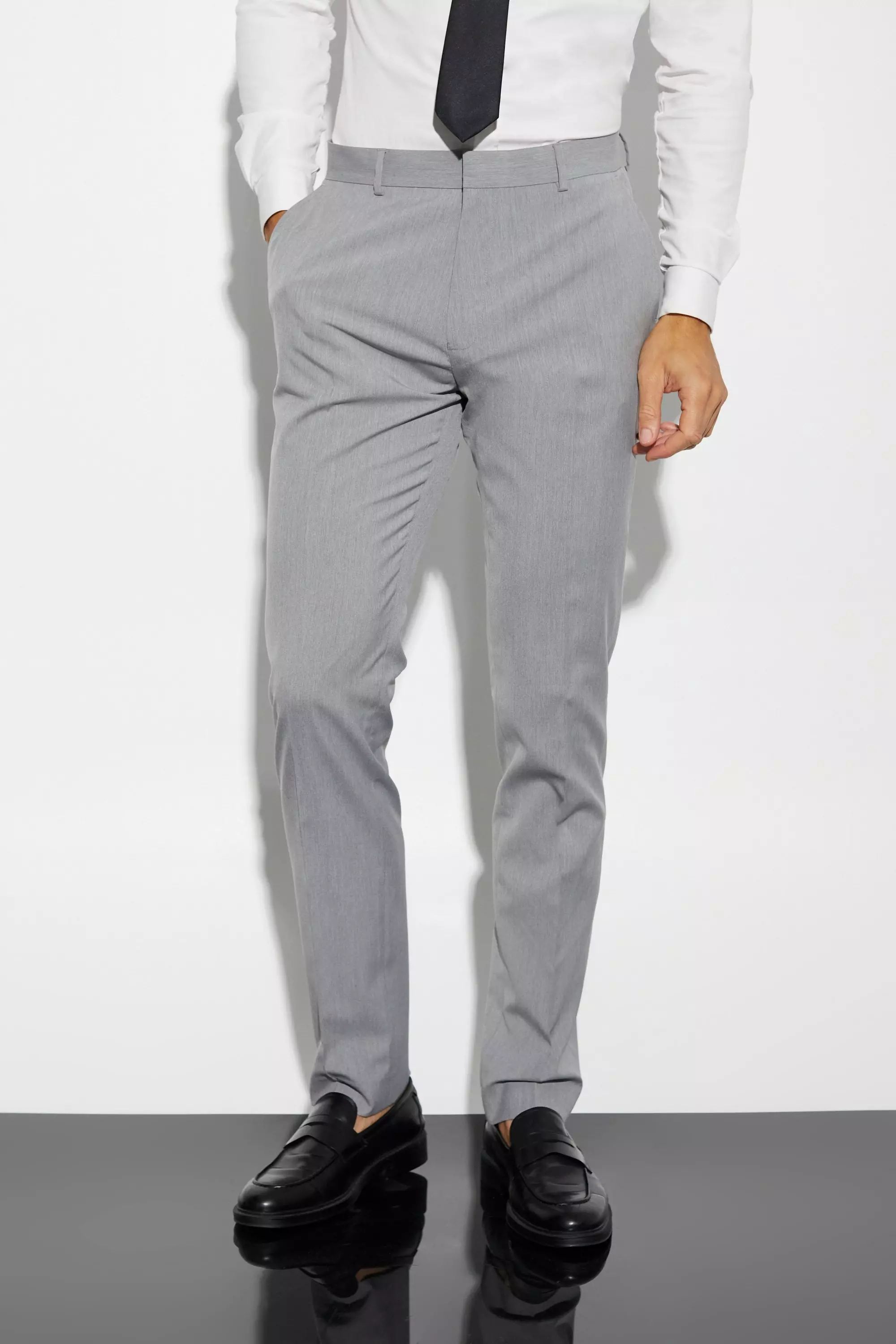 Tall Slim Suit Pants Grey