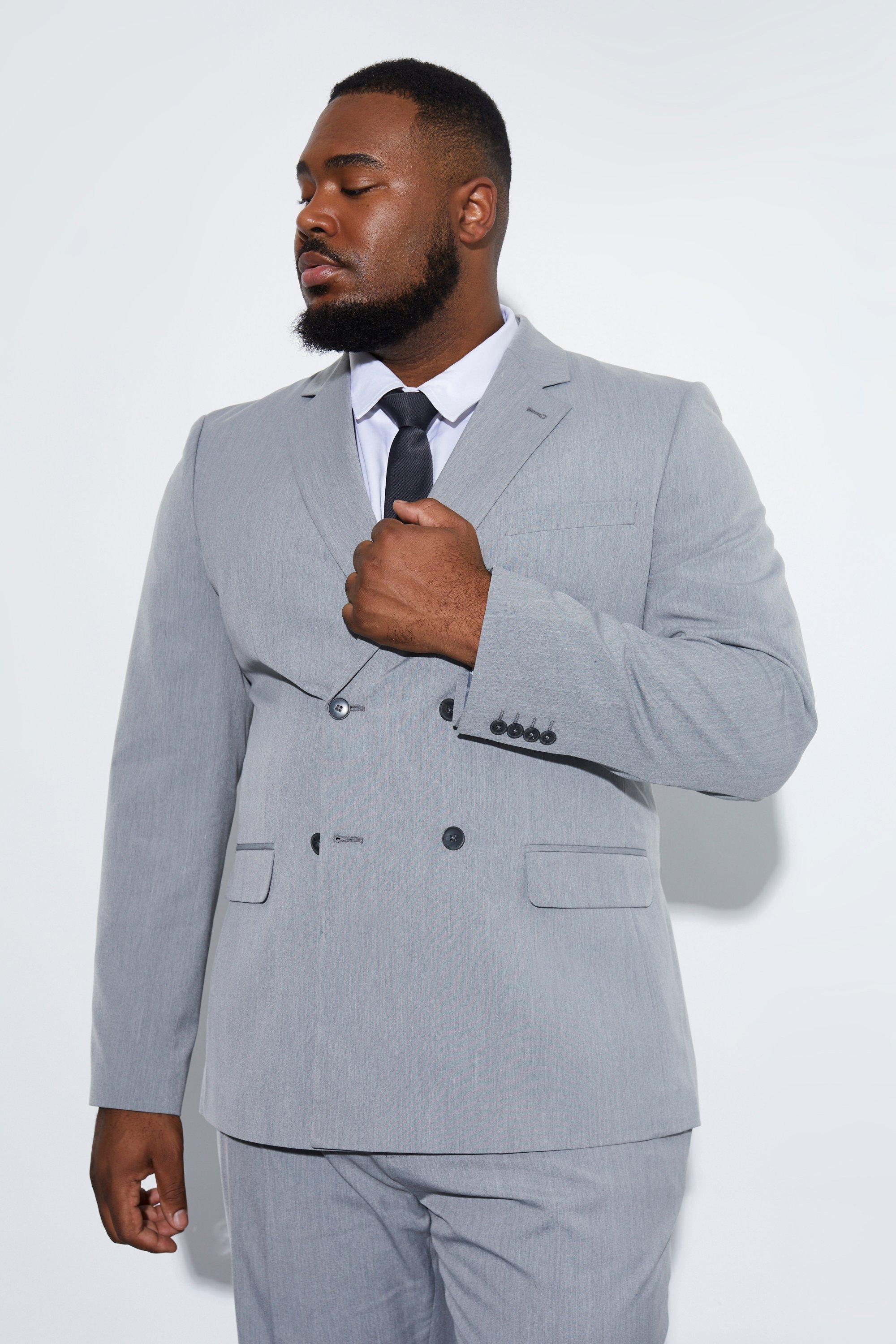 Plus Size Slim Single Breasted Suit Jacket