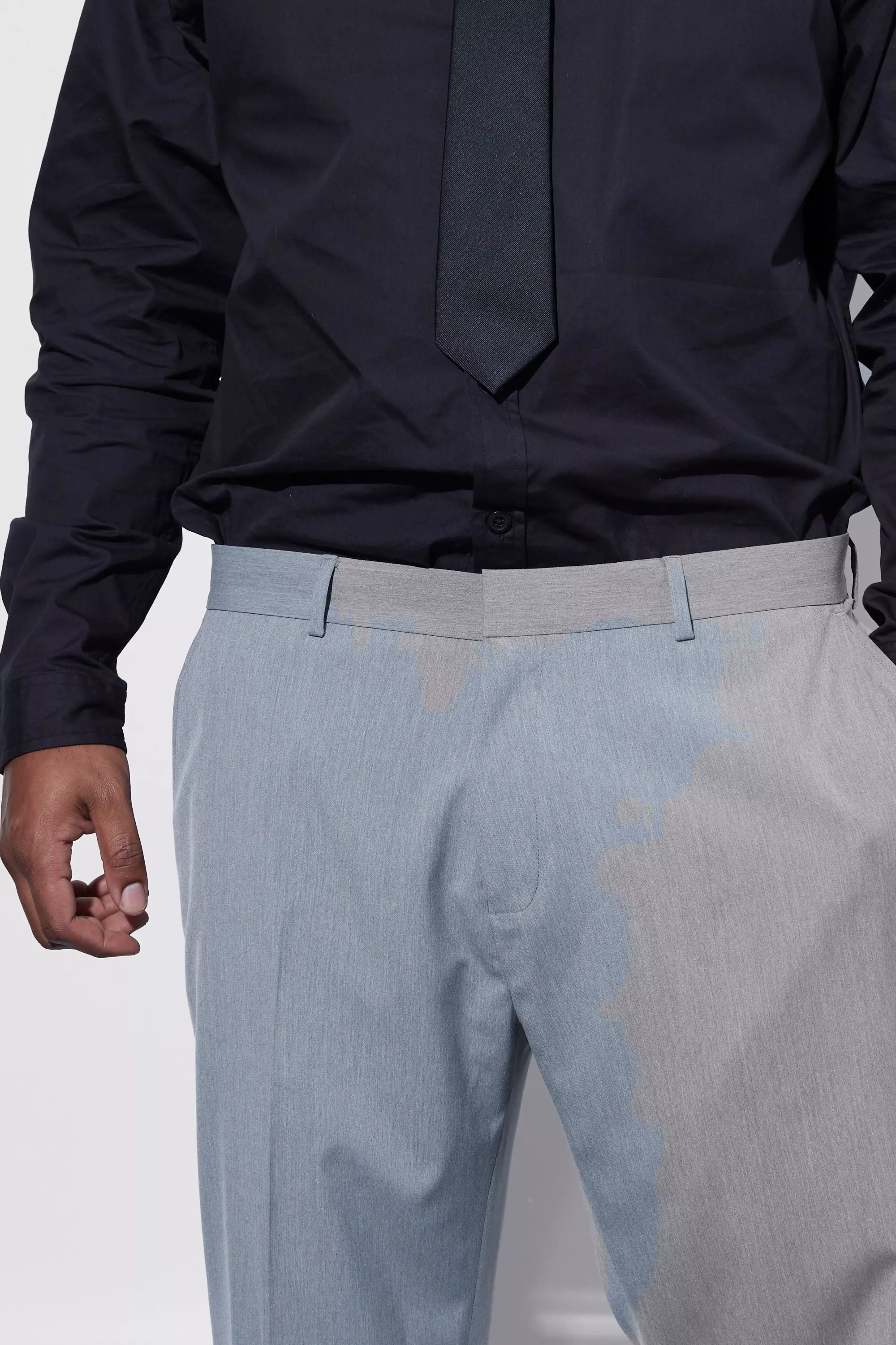 Grande taille - Pantalon de costume slim, Grey autre image
