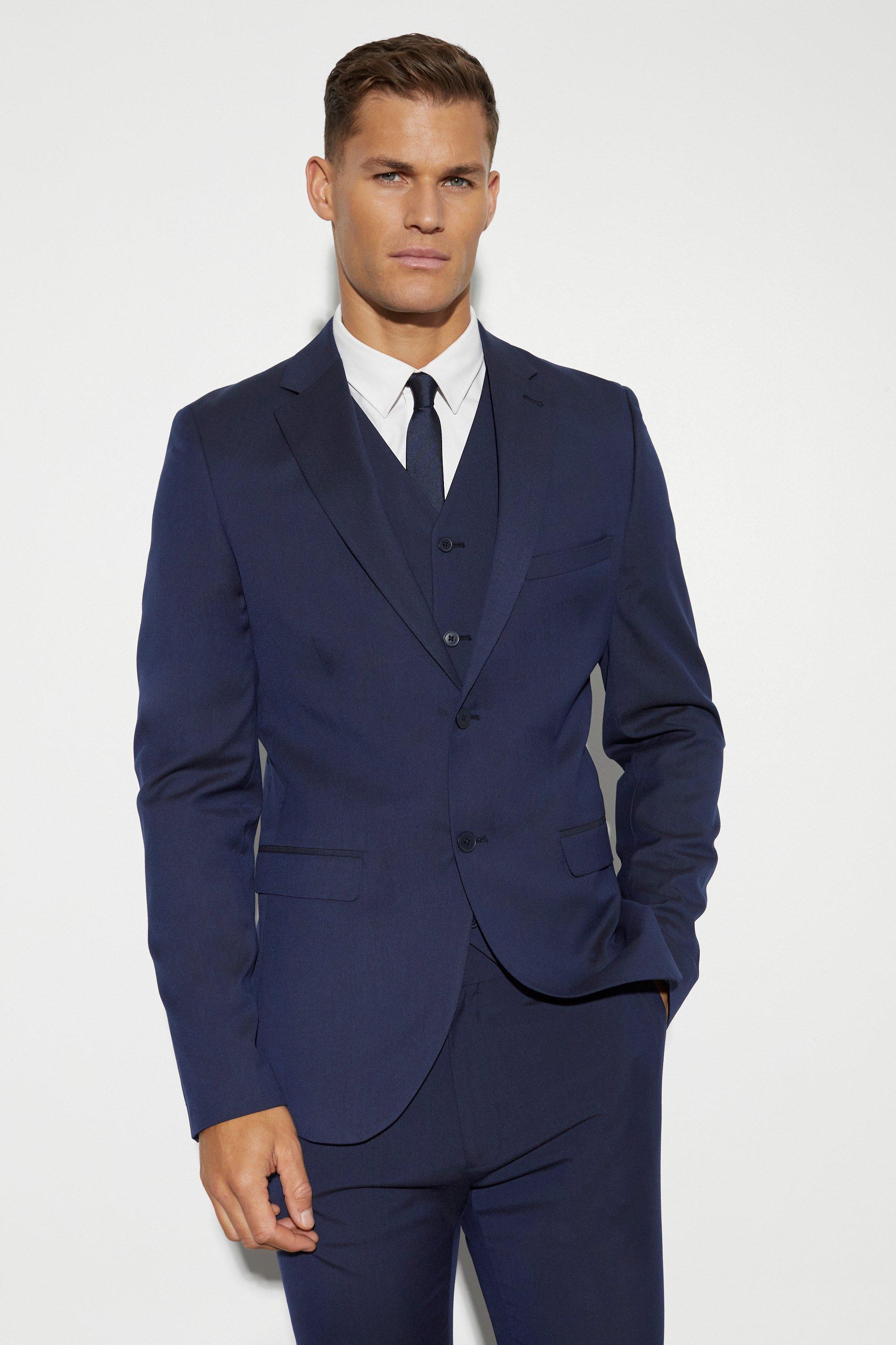 Tall Skinny Single Breasted Suit Jacket boohooMAN UK