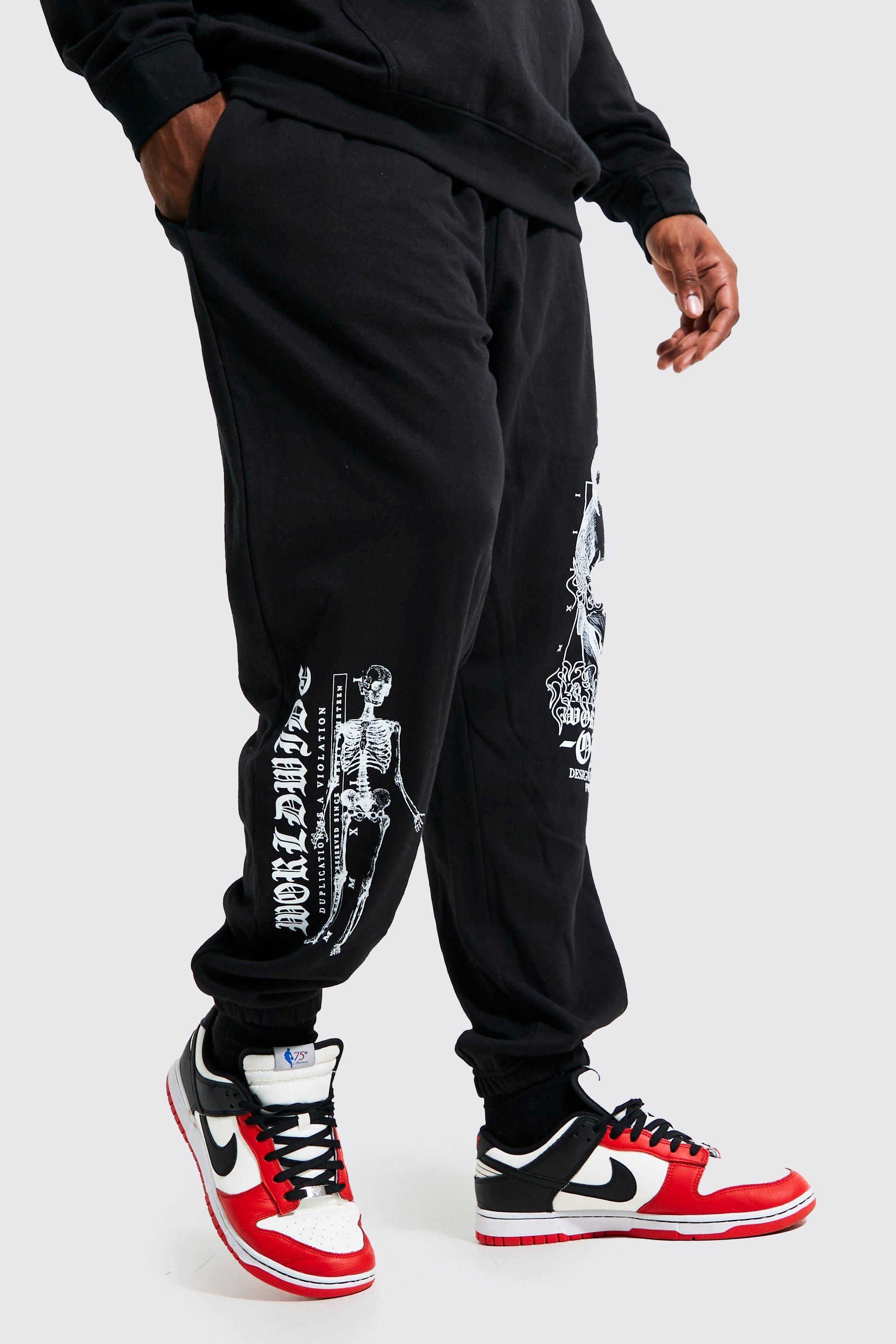 Slim Stacked Flare Star Print Gusset Jogger