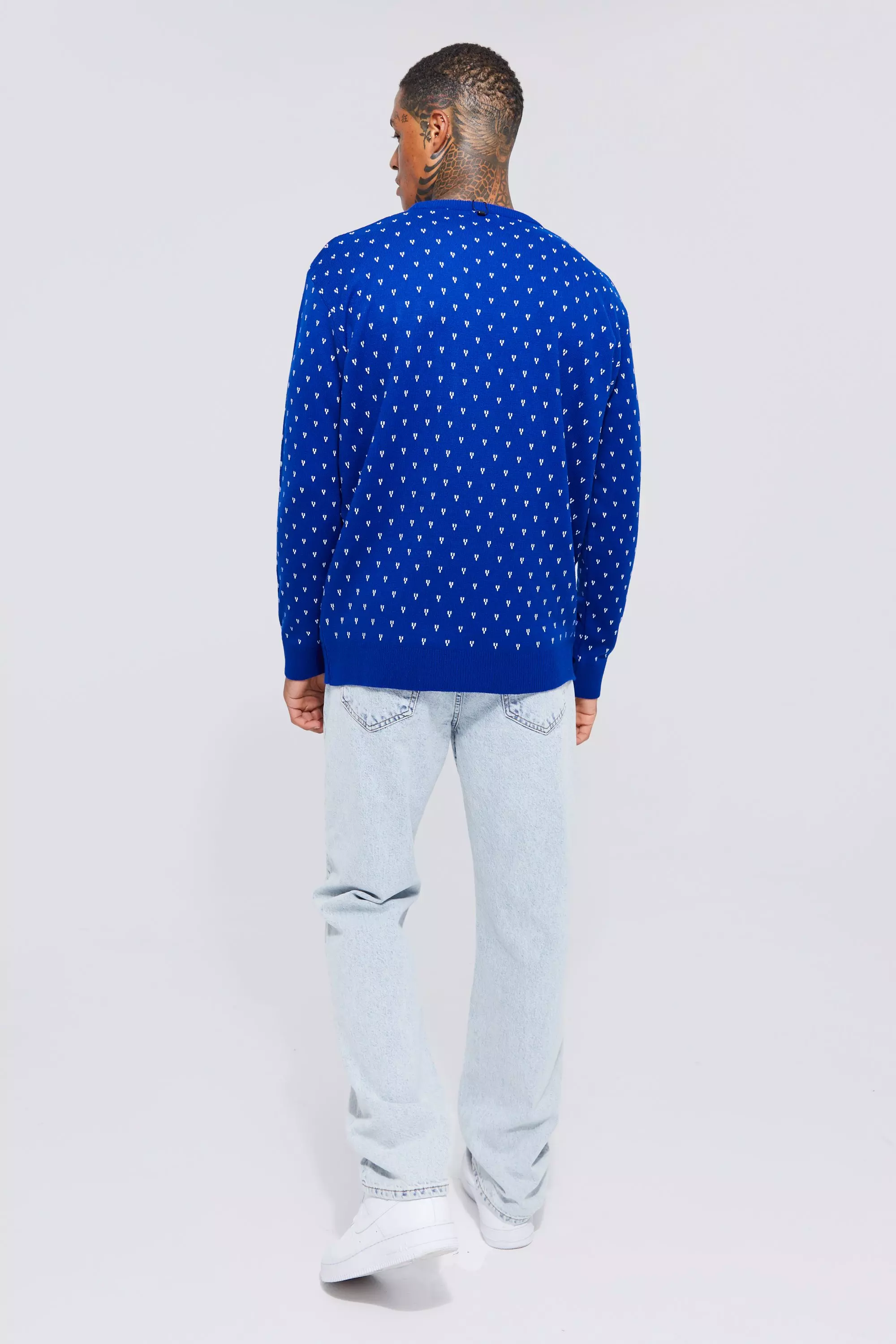 Blue Allez Football Christmas Jumper alternative image