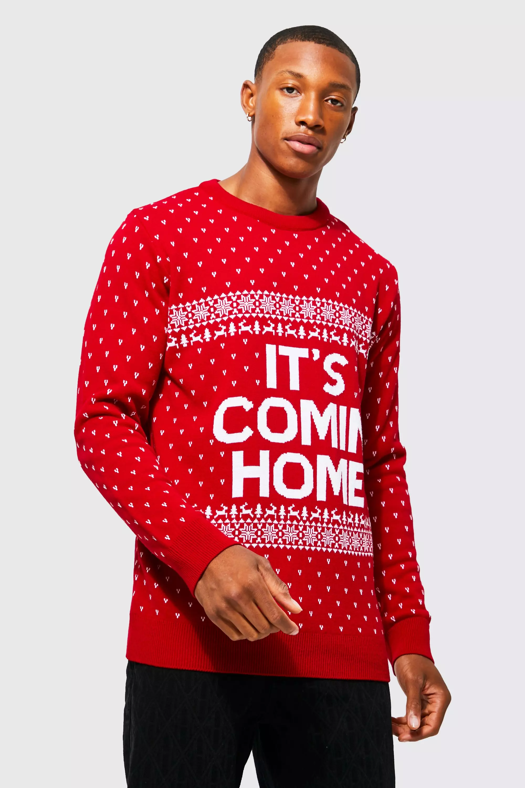 It's Comin Home Christmas Sweater Red