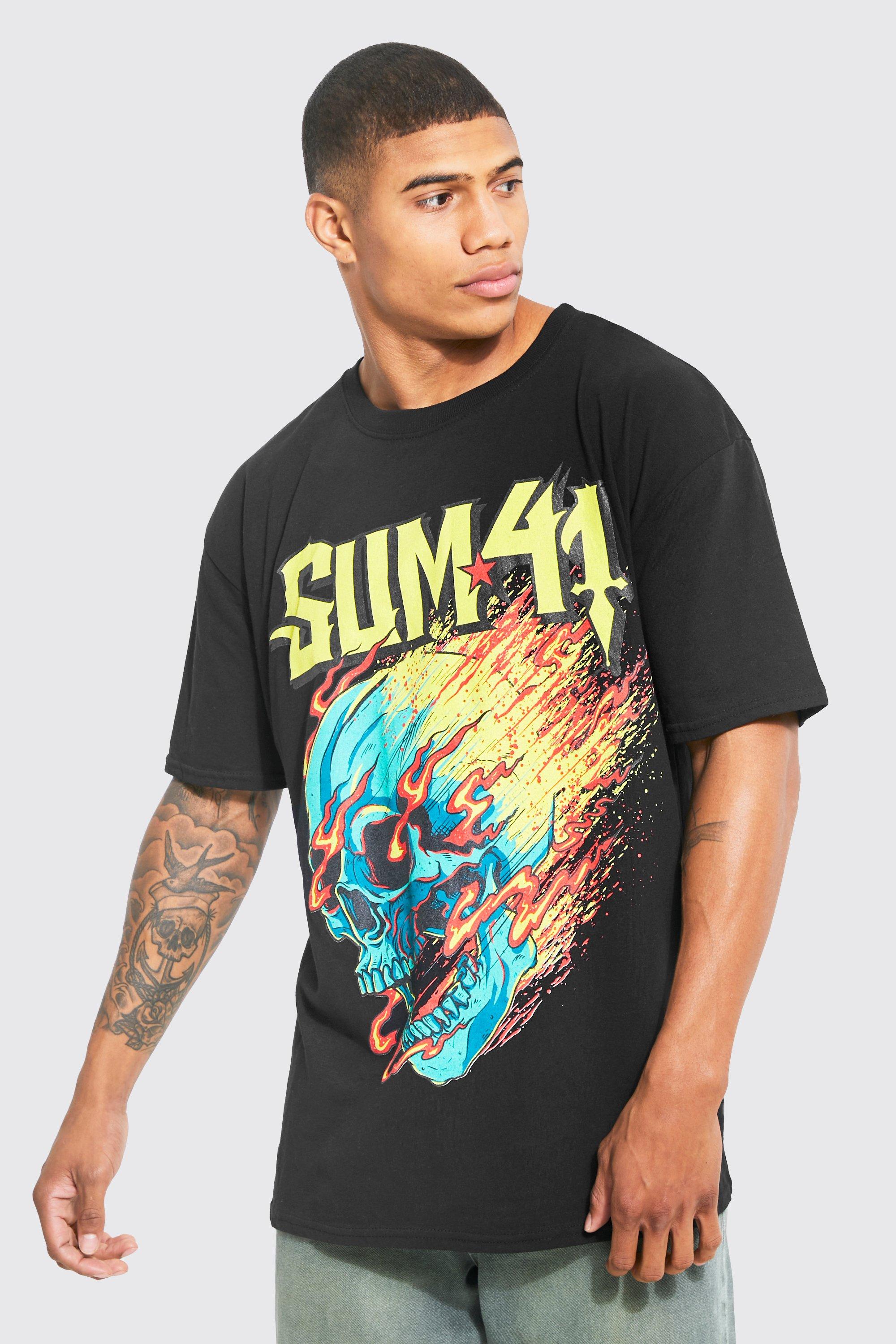 Oversized Sum41 License T-shirt | boohooMAN USA