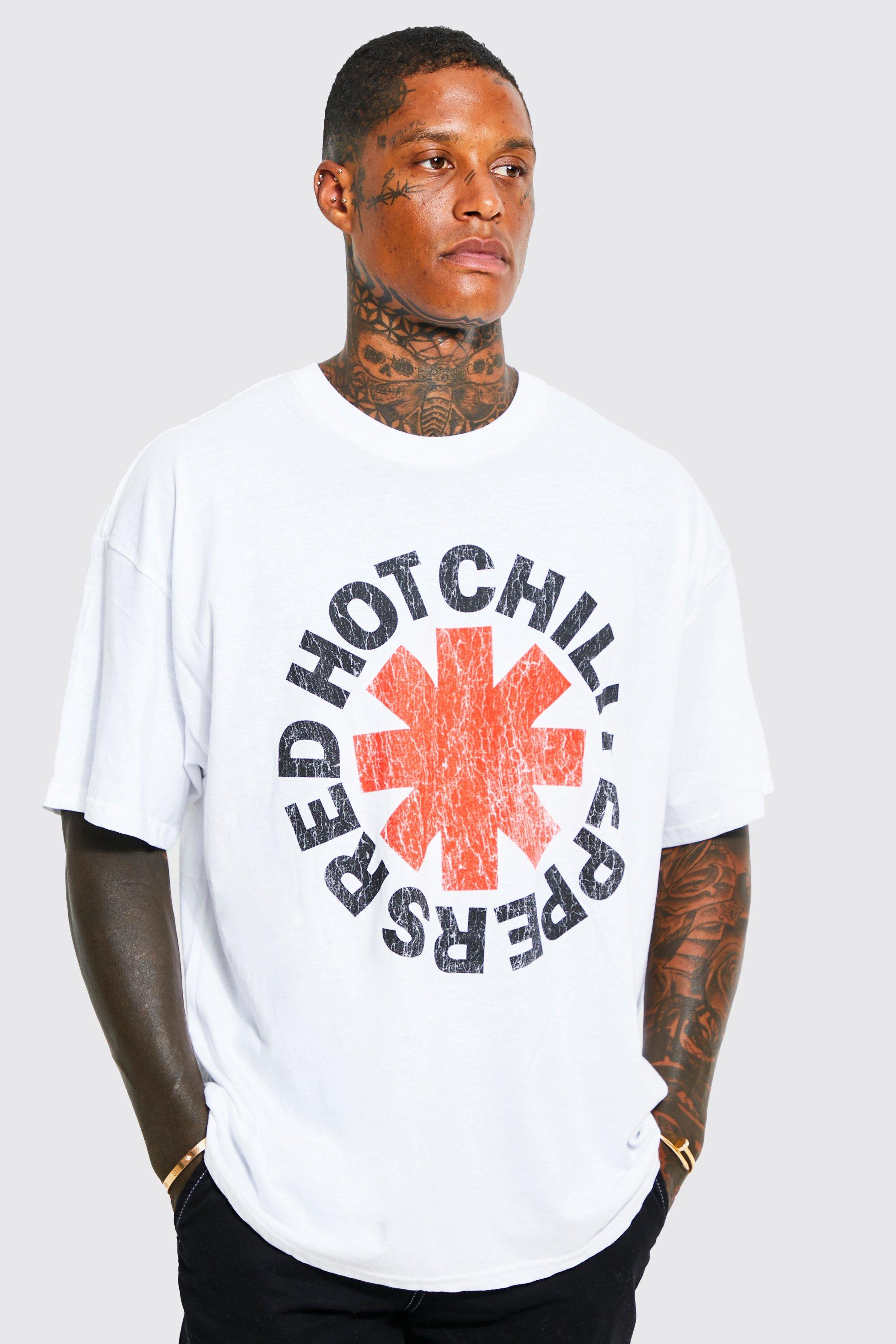 Oversized Red Hot Chili Peppers T-shirt | boohooMAN