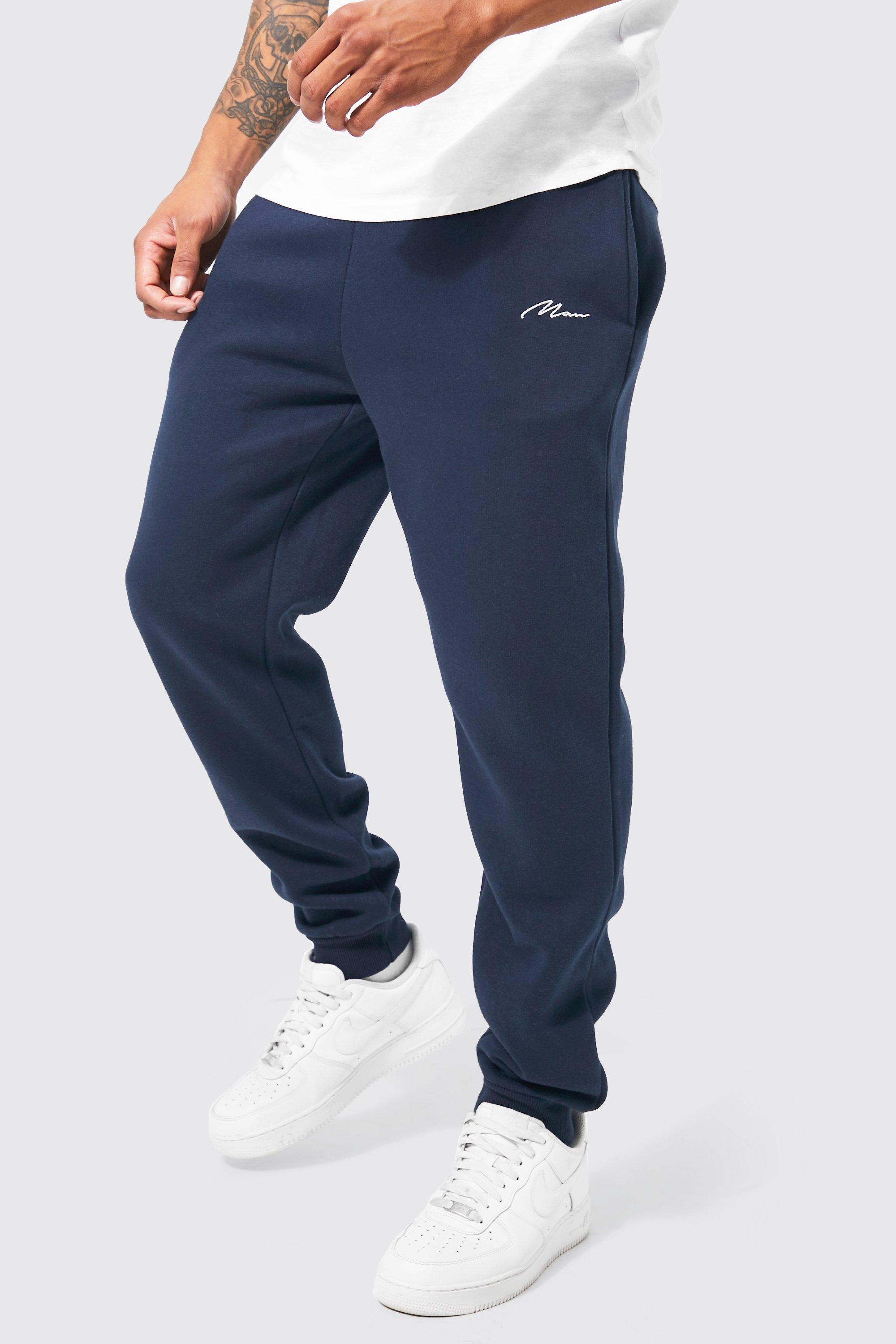 Boohooman signature joggers new arrivals