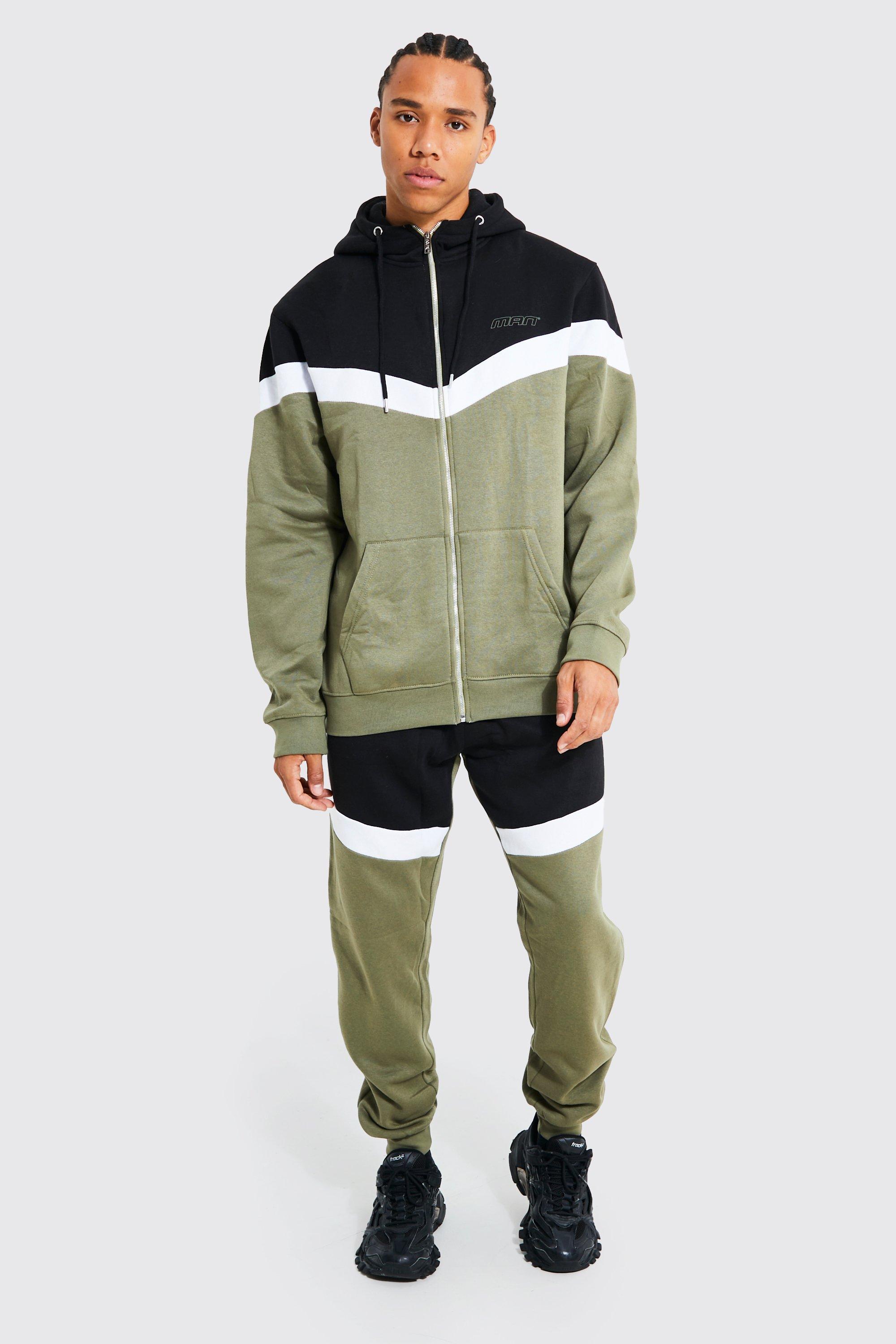 Khaki nike tracksuit mens on sale