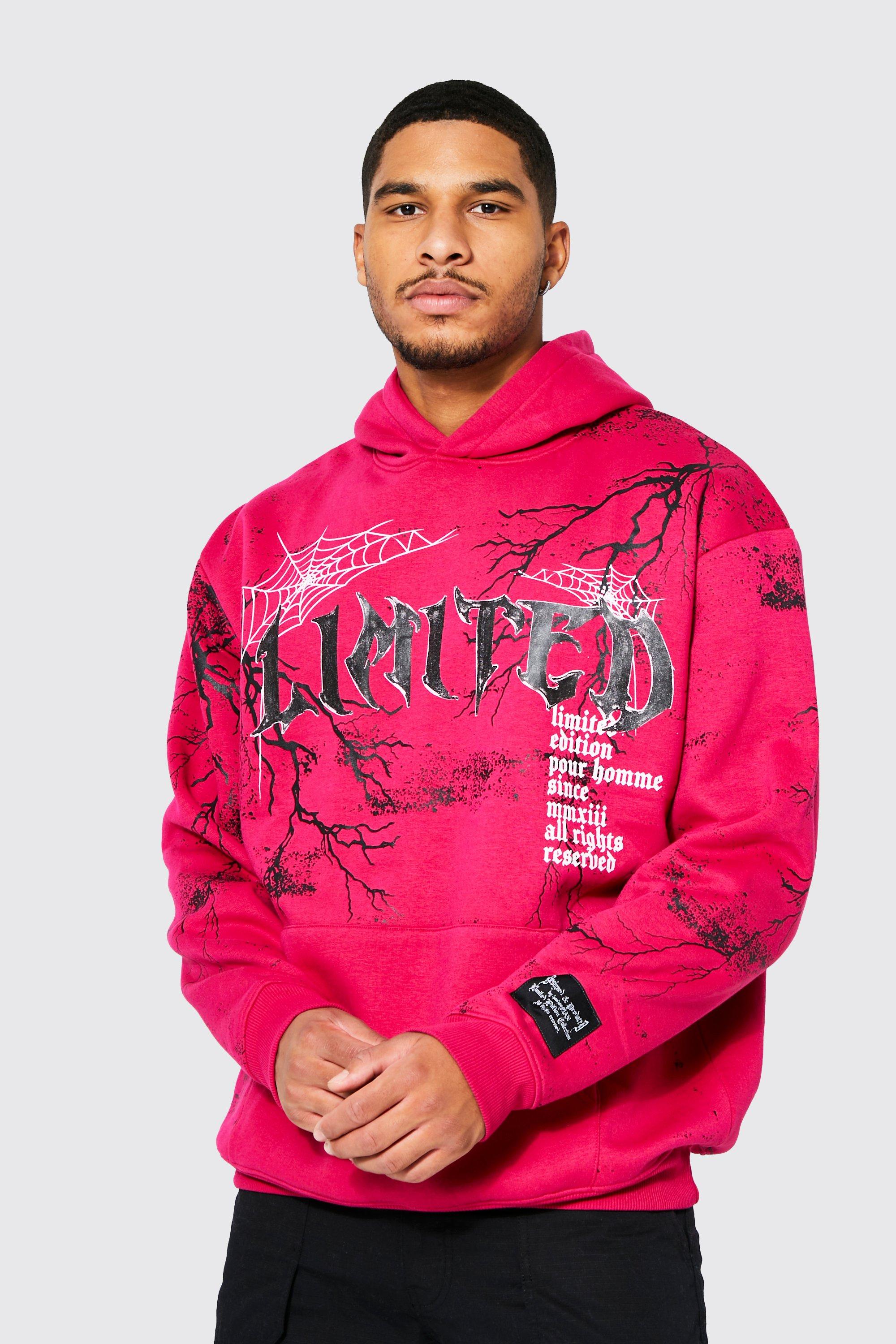 Boohooman best sale pink hoodie