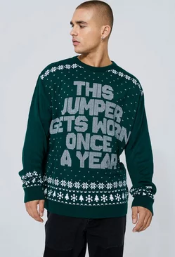 Once A Year Christmas Sweater Green
