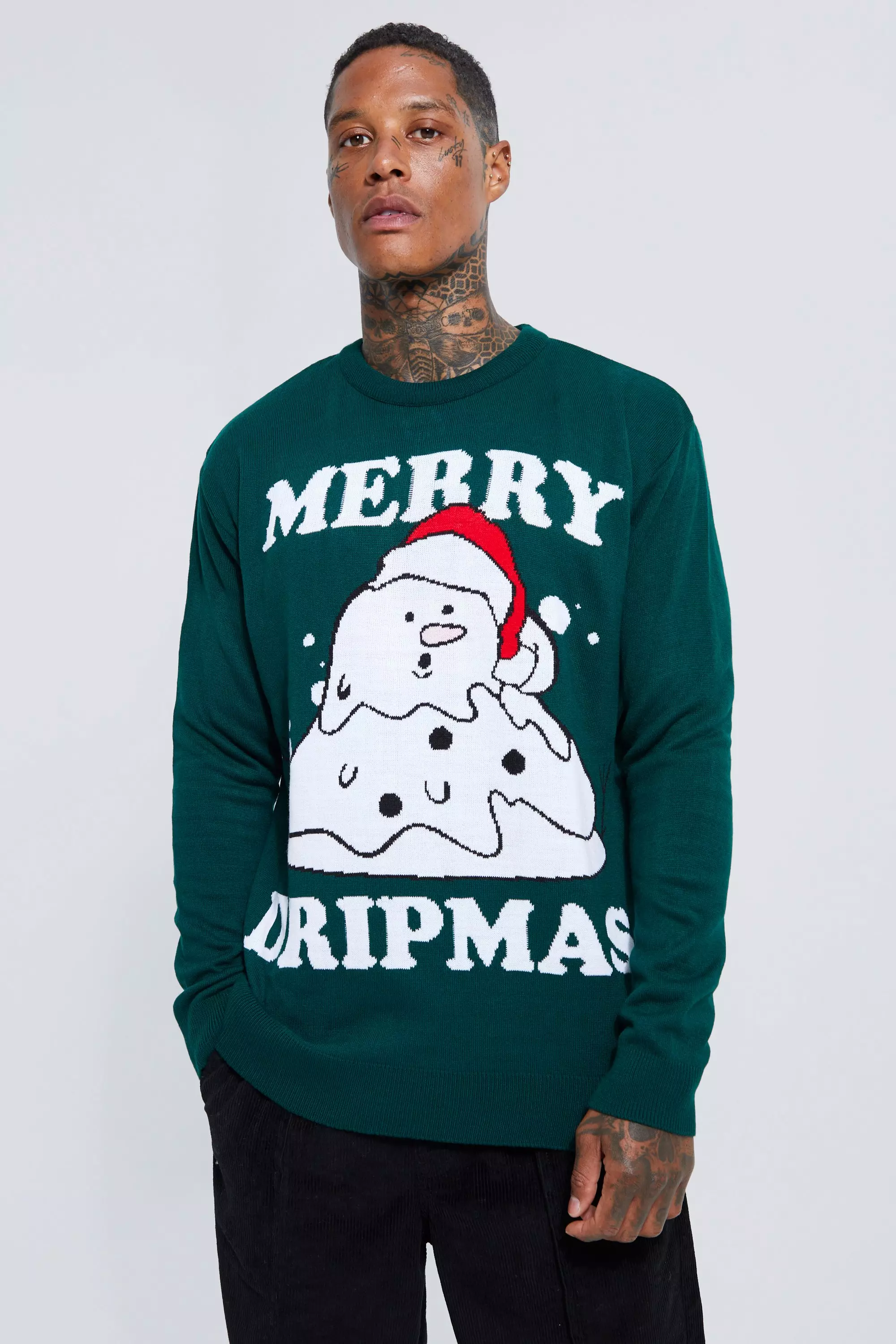 Merry Dripmas Christmas Sweater Forest