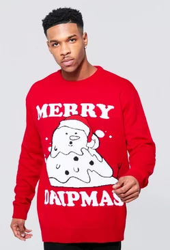 Red Merry Dripmas Christmas Sweater