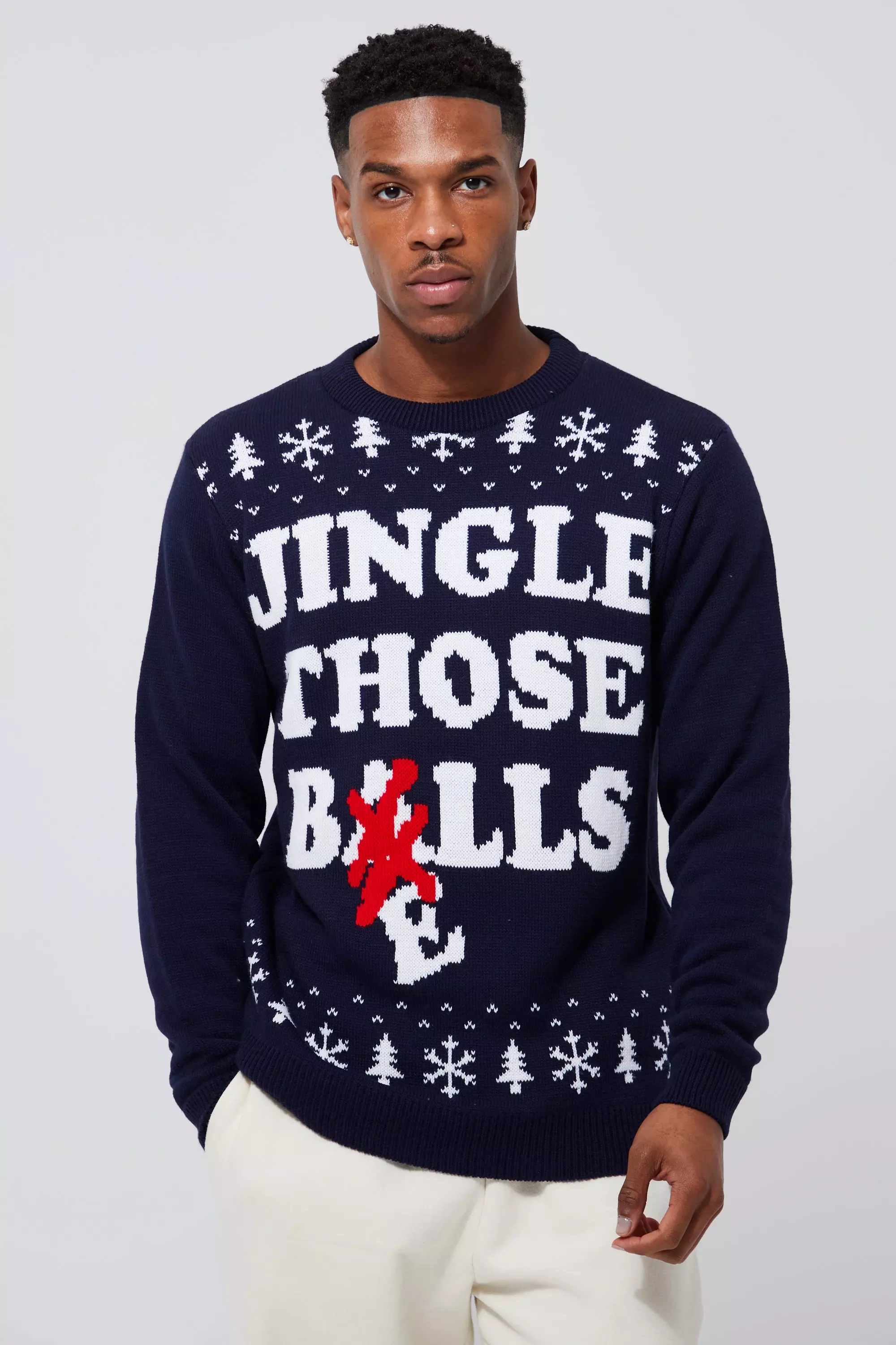 Jingle Those Bells Christmas Jumper boohooMAN