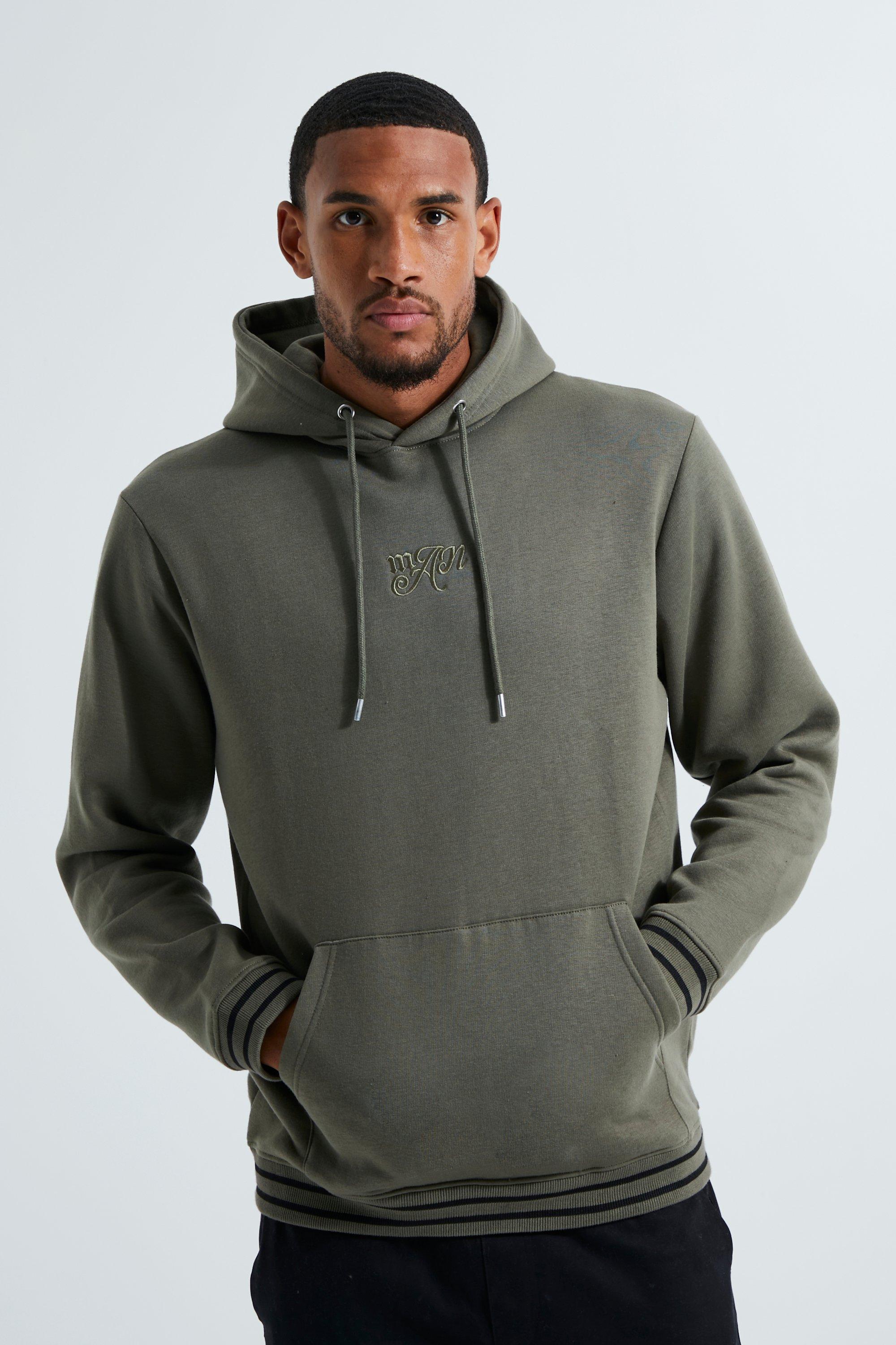 MAN Logo Hoodies | MAN Branded Hoodies | boohooMAN UK