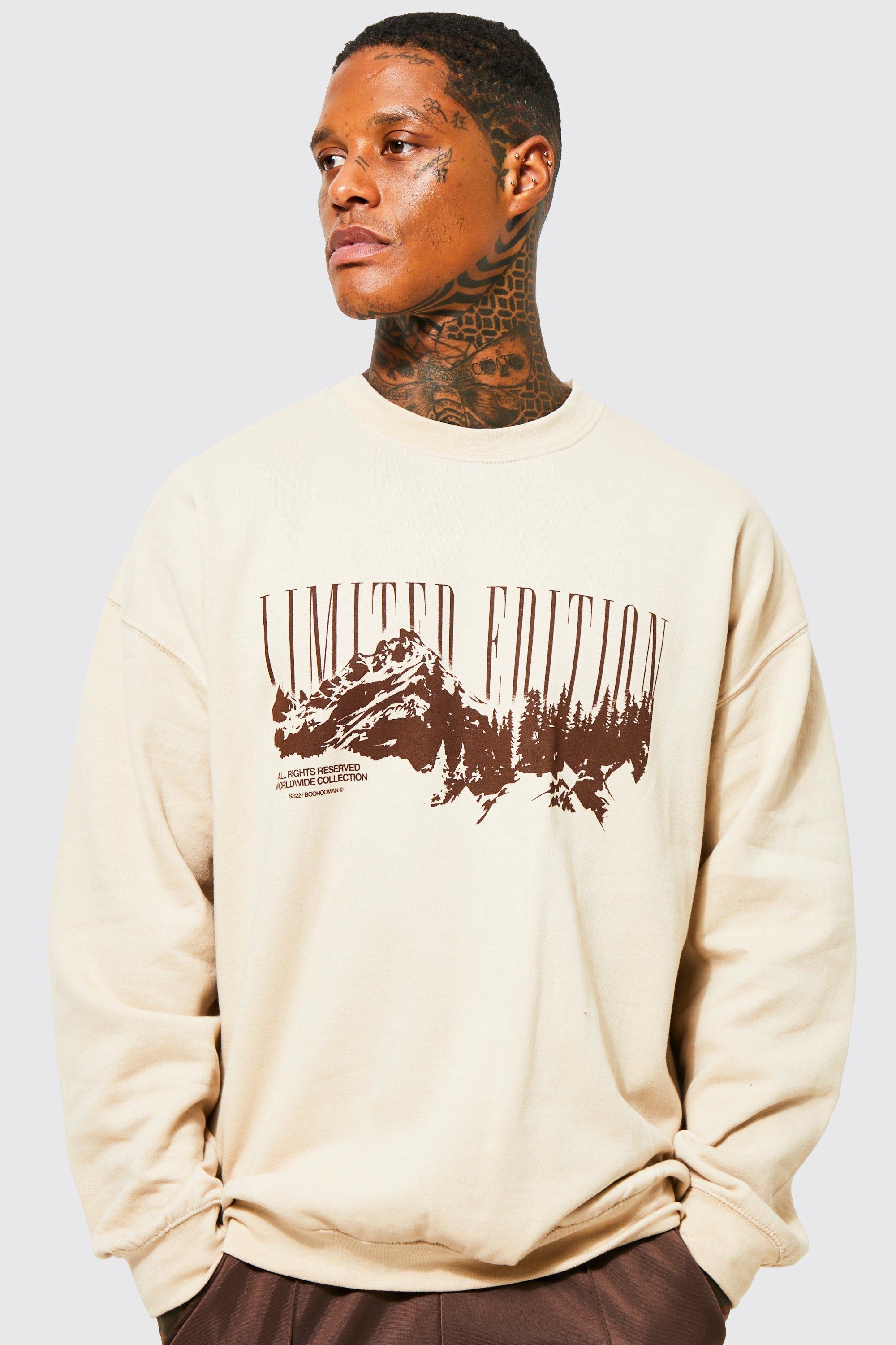 Oversized Worldwide Car Graphic Sweatshirt