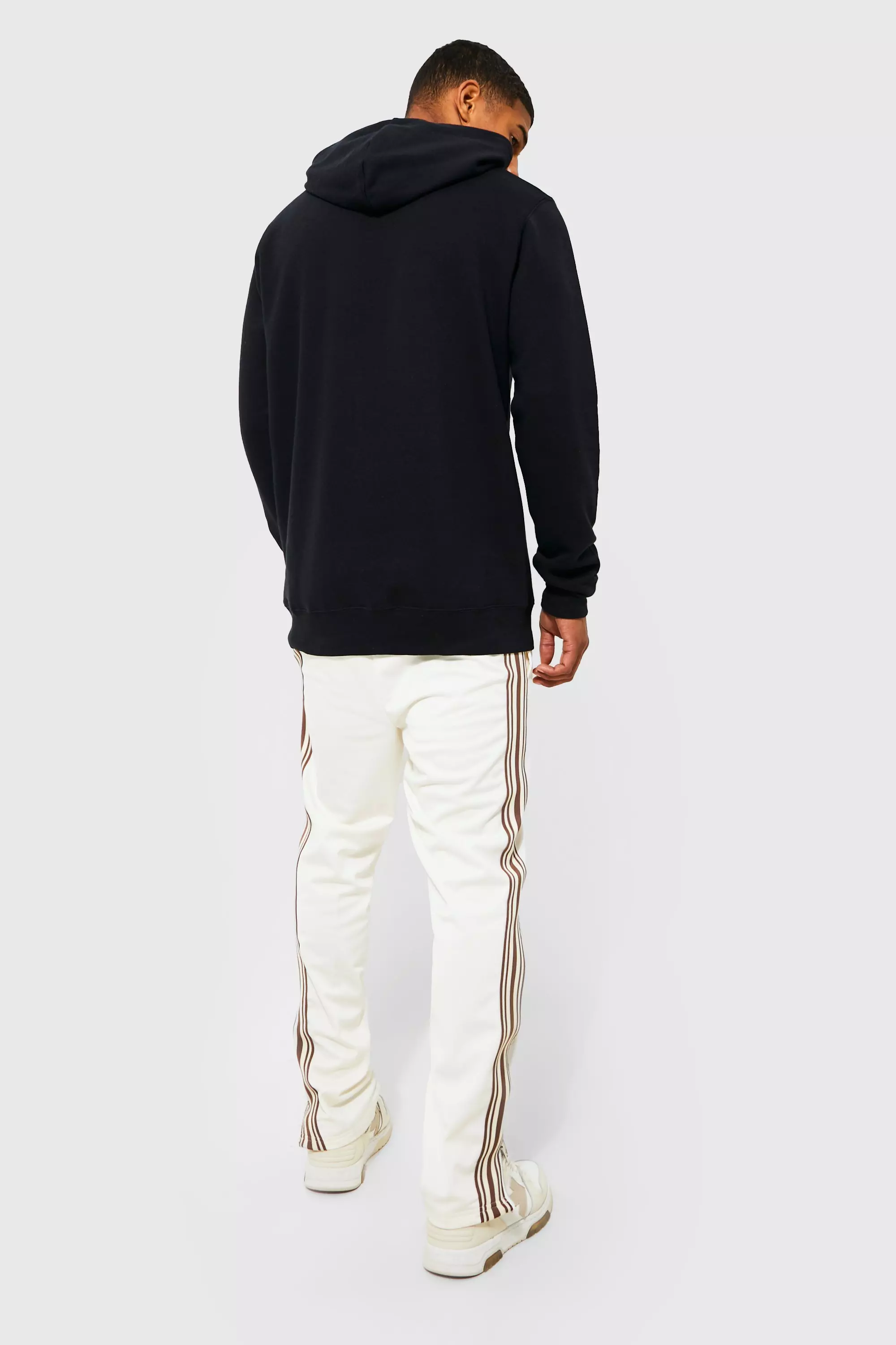 Felpa Oversize Con Grafica Paris E Cappuccio, Black immagine alternativa