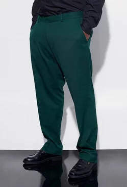 Plus Slim Fit Tailored Trouser dark green