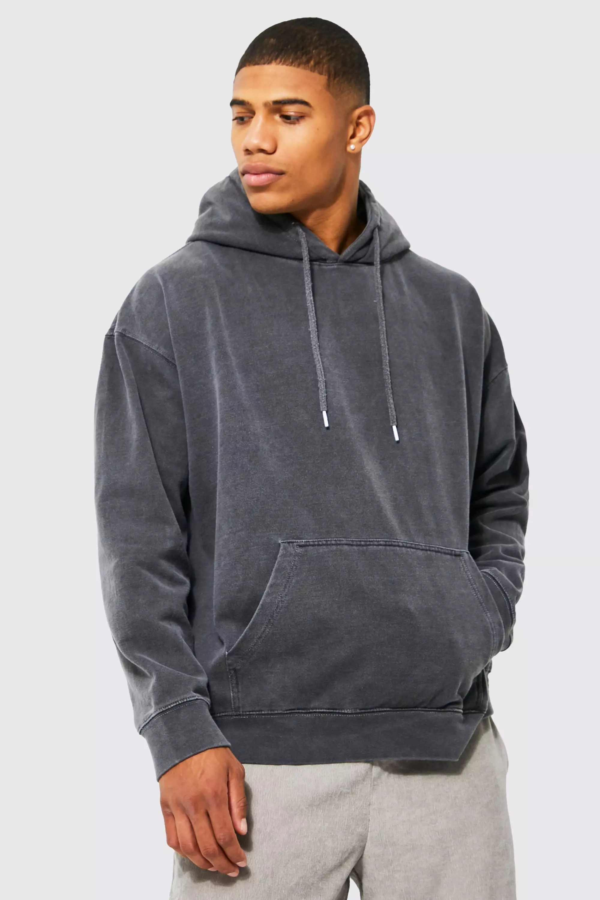Oversize Hoodie mit Renaissance-Print, Charcoal alternatives Bild