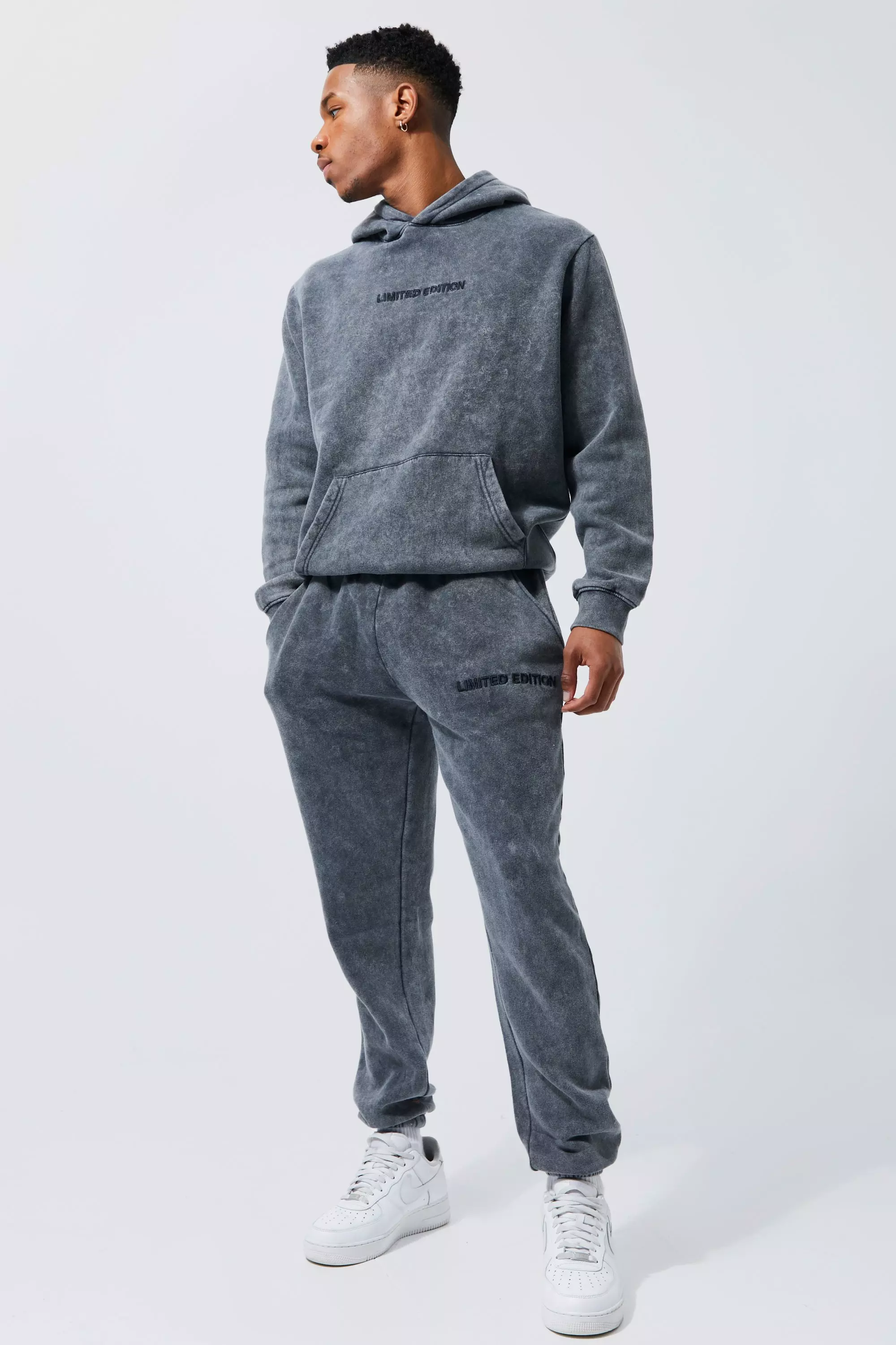 Limited Edition Washed Tracksuit Charcoal