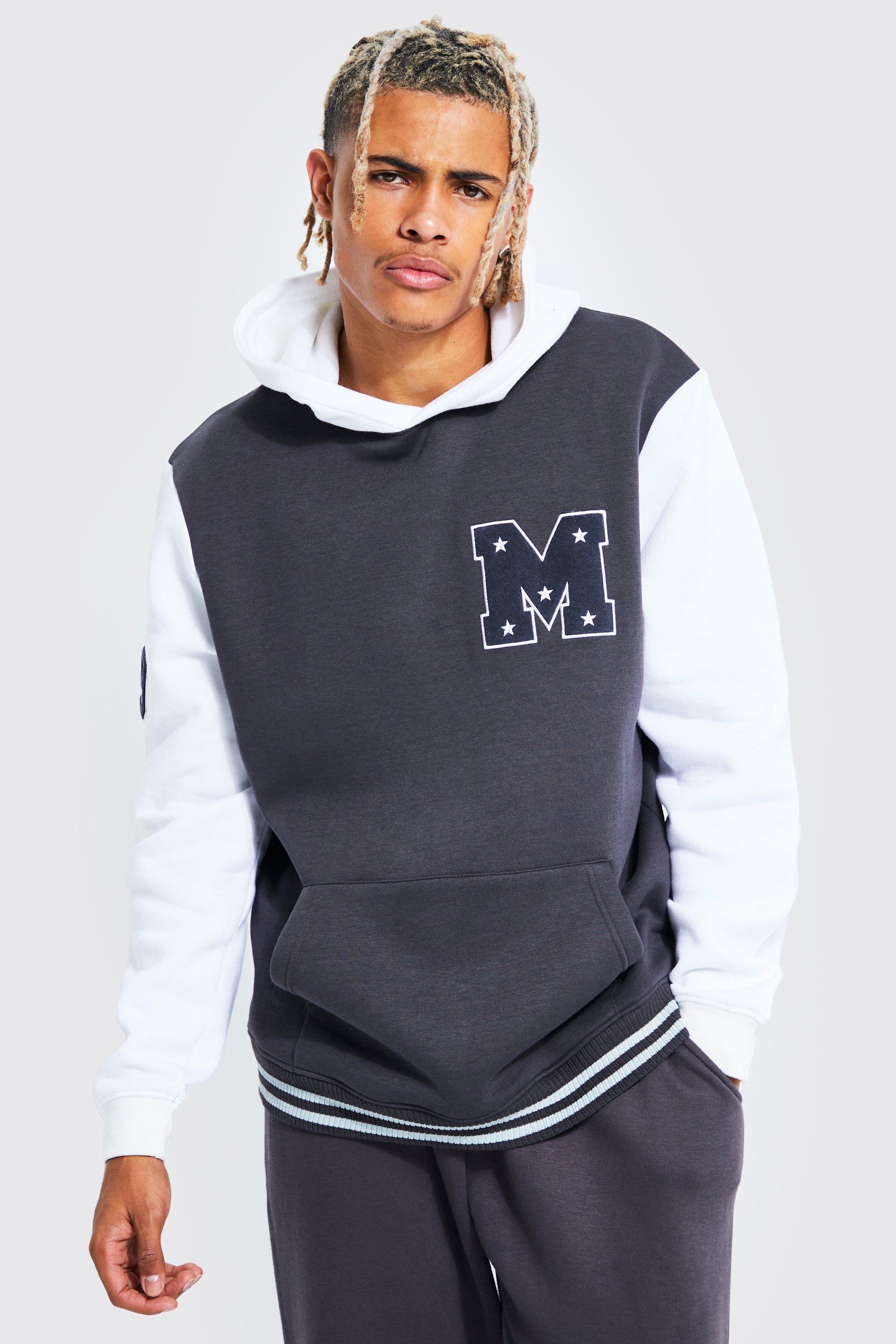 HAND-BLEACHED SOTO SLANTED PULLOVER HOODIE WITH MULTI RIB – S.R.