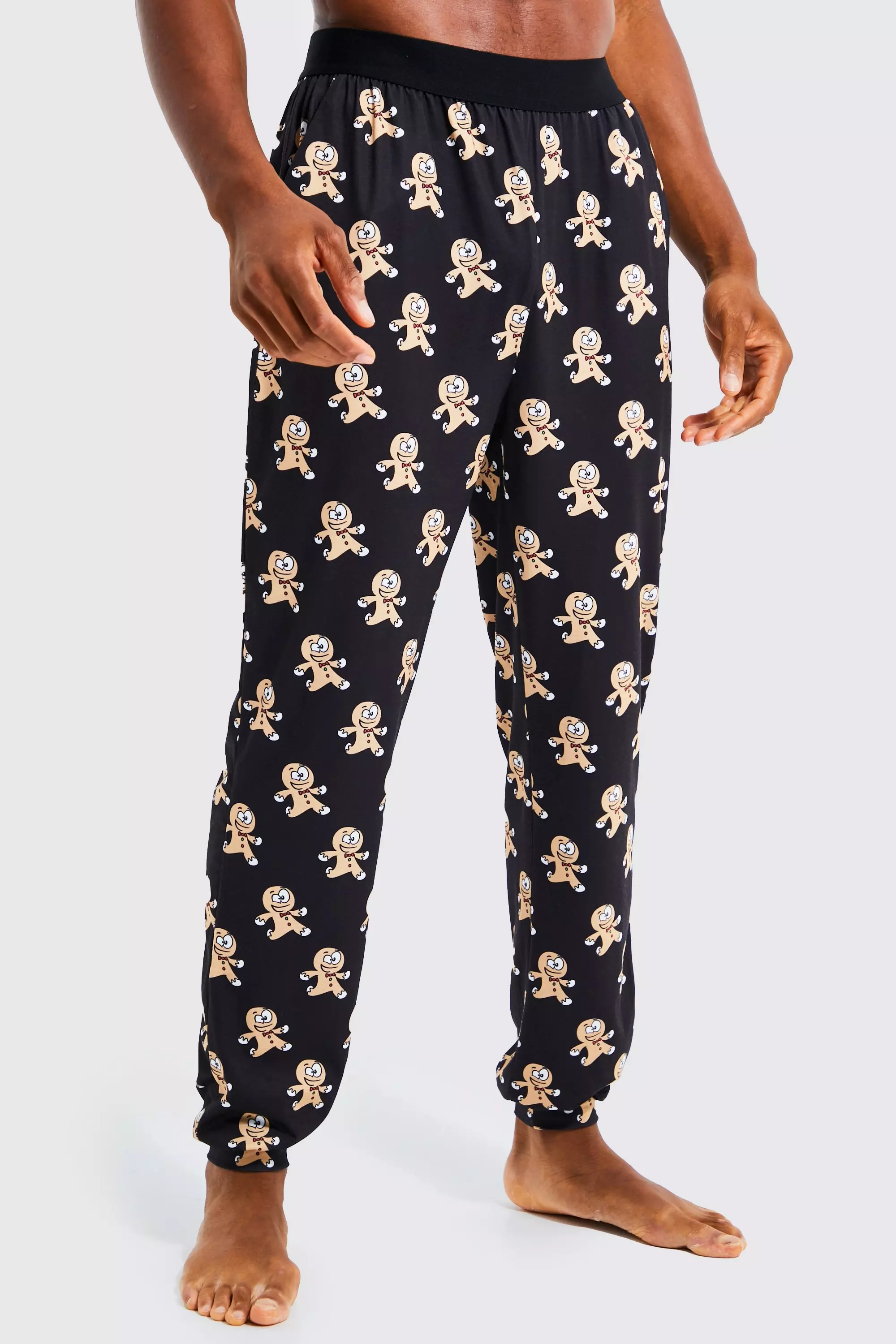Black Xmas Gingerbread Man Lounge Pant alternative image