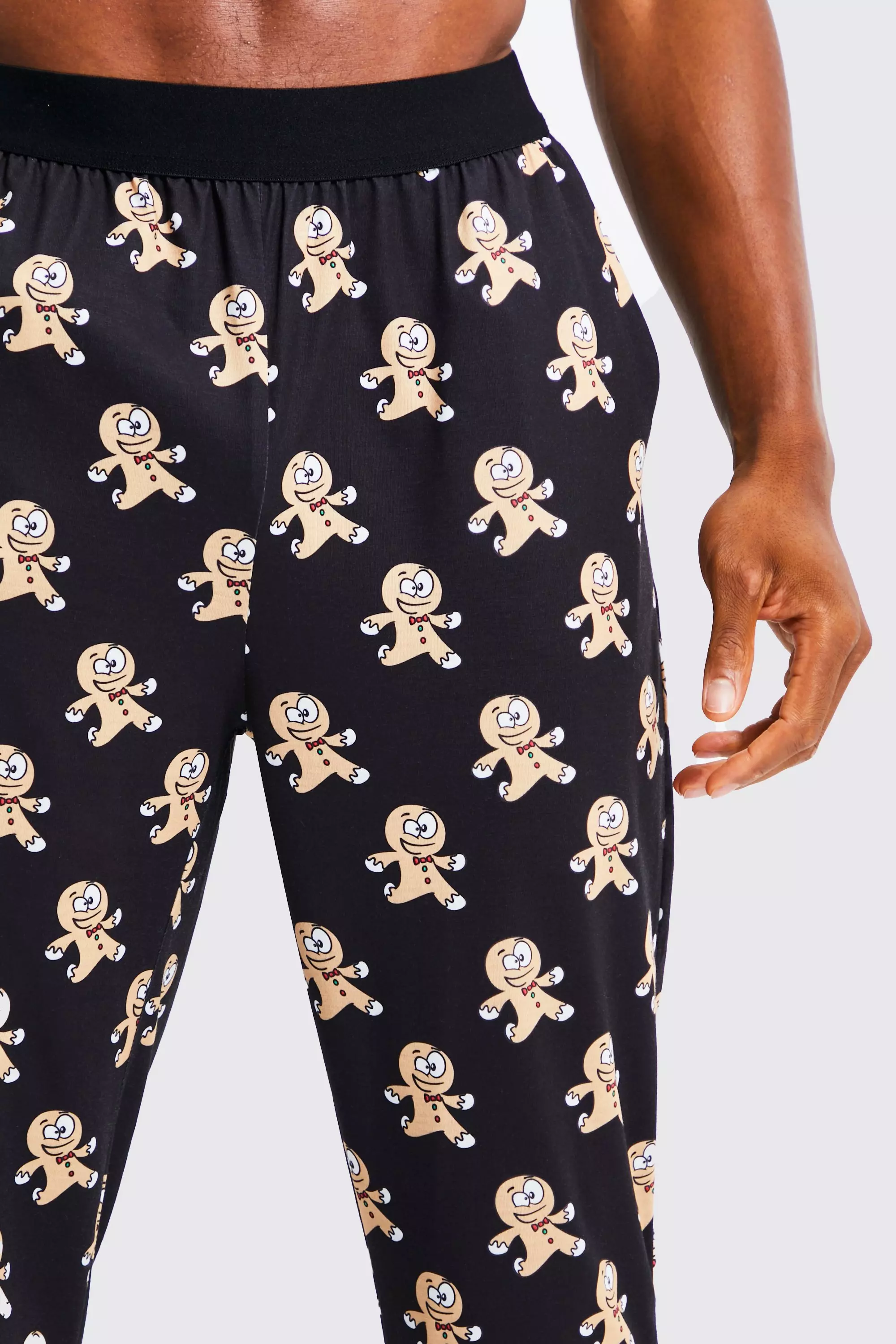 Black Xmas Gingerbread Man Lounge Pant alternative image