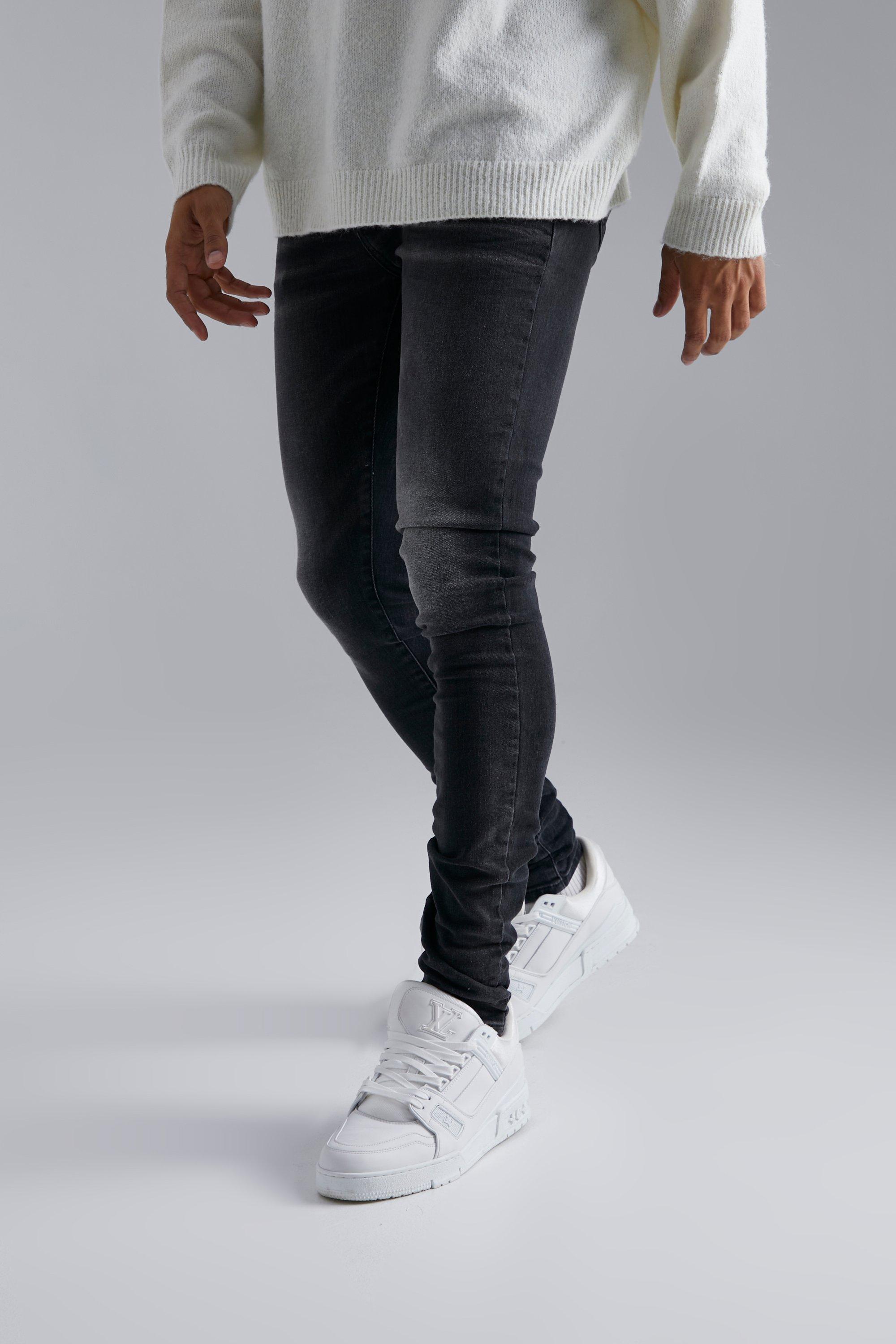 boohooMAN Mens Super Skinny Jeans - Black